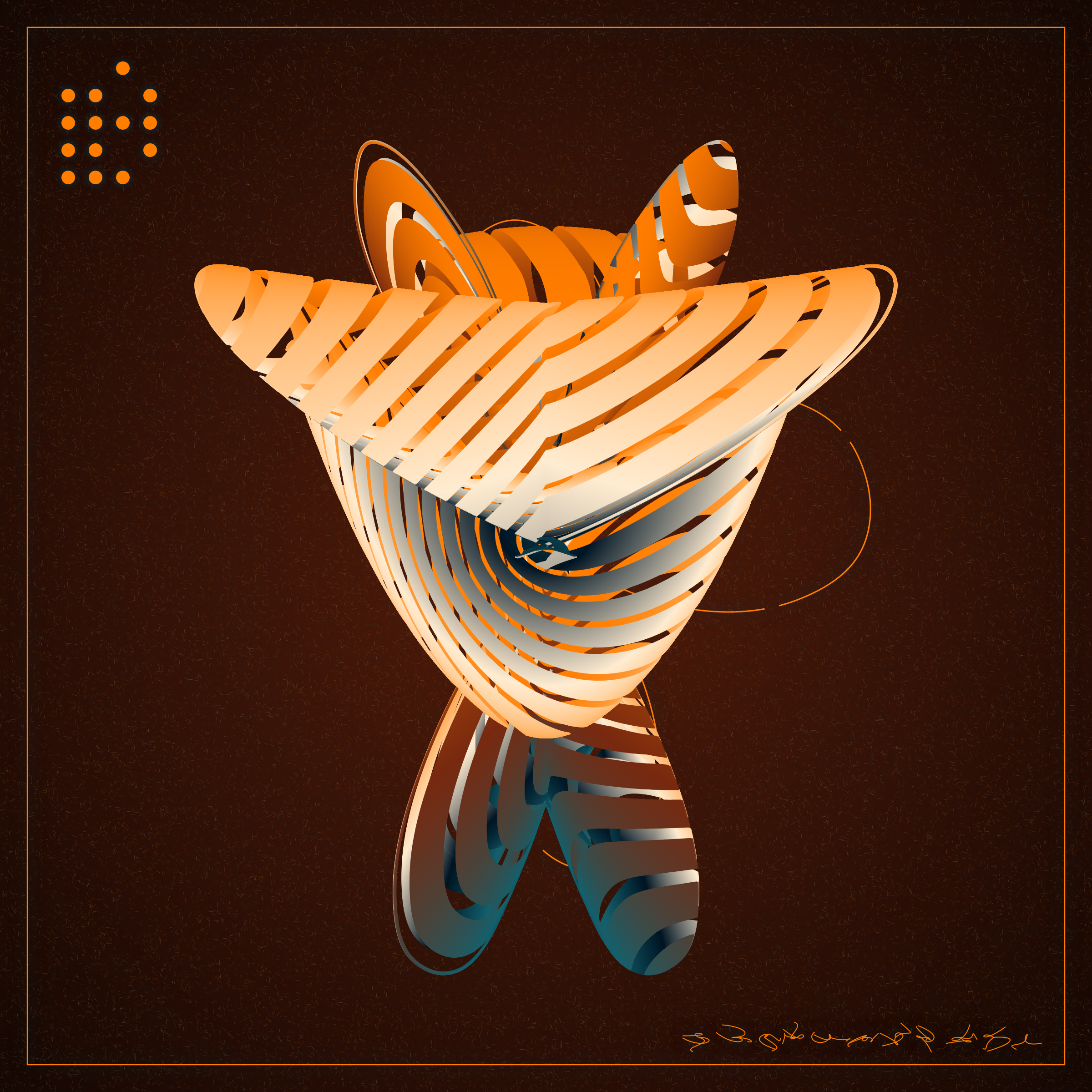 Art Blocks - Art Blocks v2 - Alien Insects #105 - NFT # 137000105