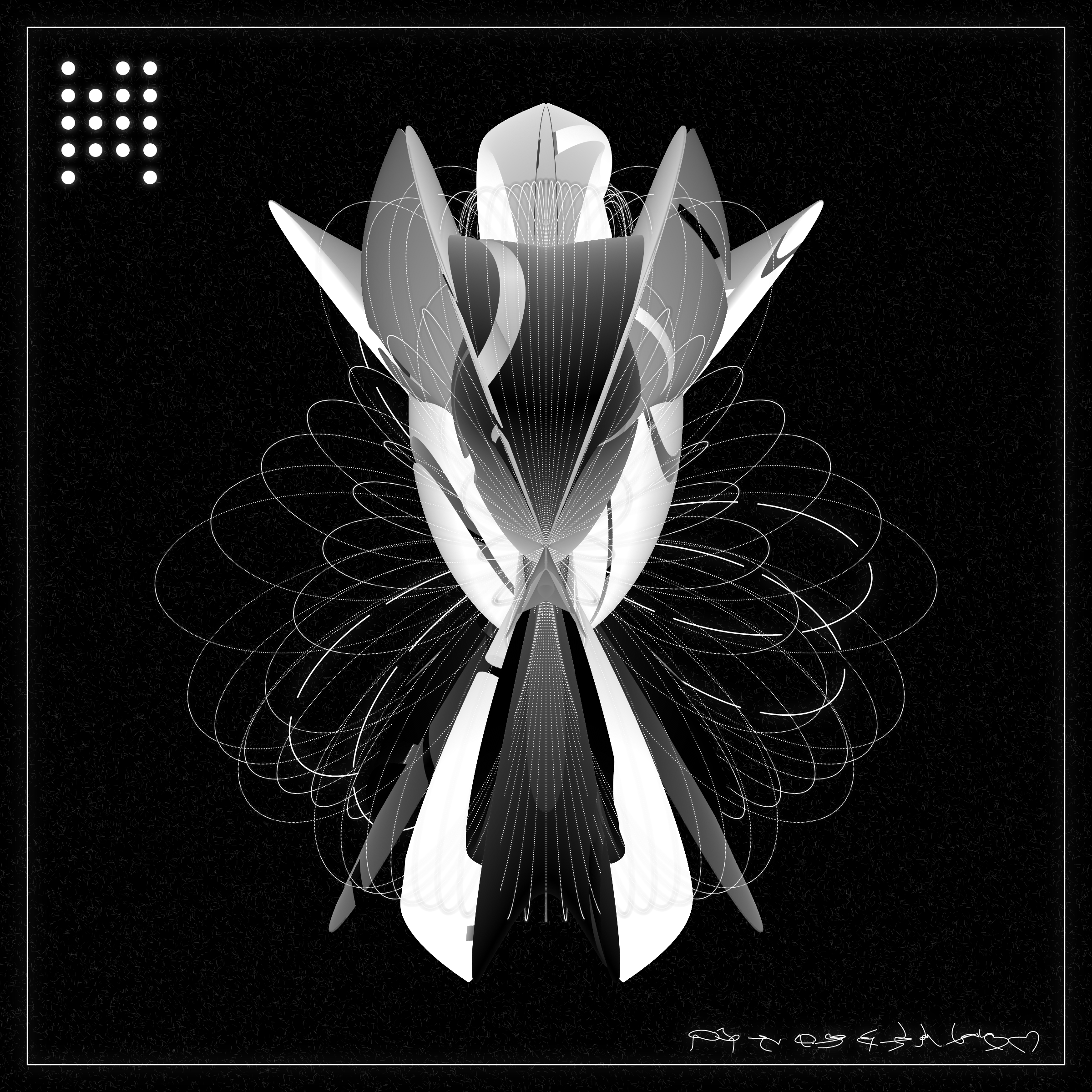 Art Blocks - Art Blocks v2 - Alien Insects #107 - NFT # 137000107