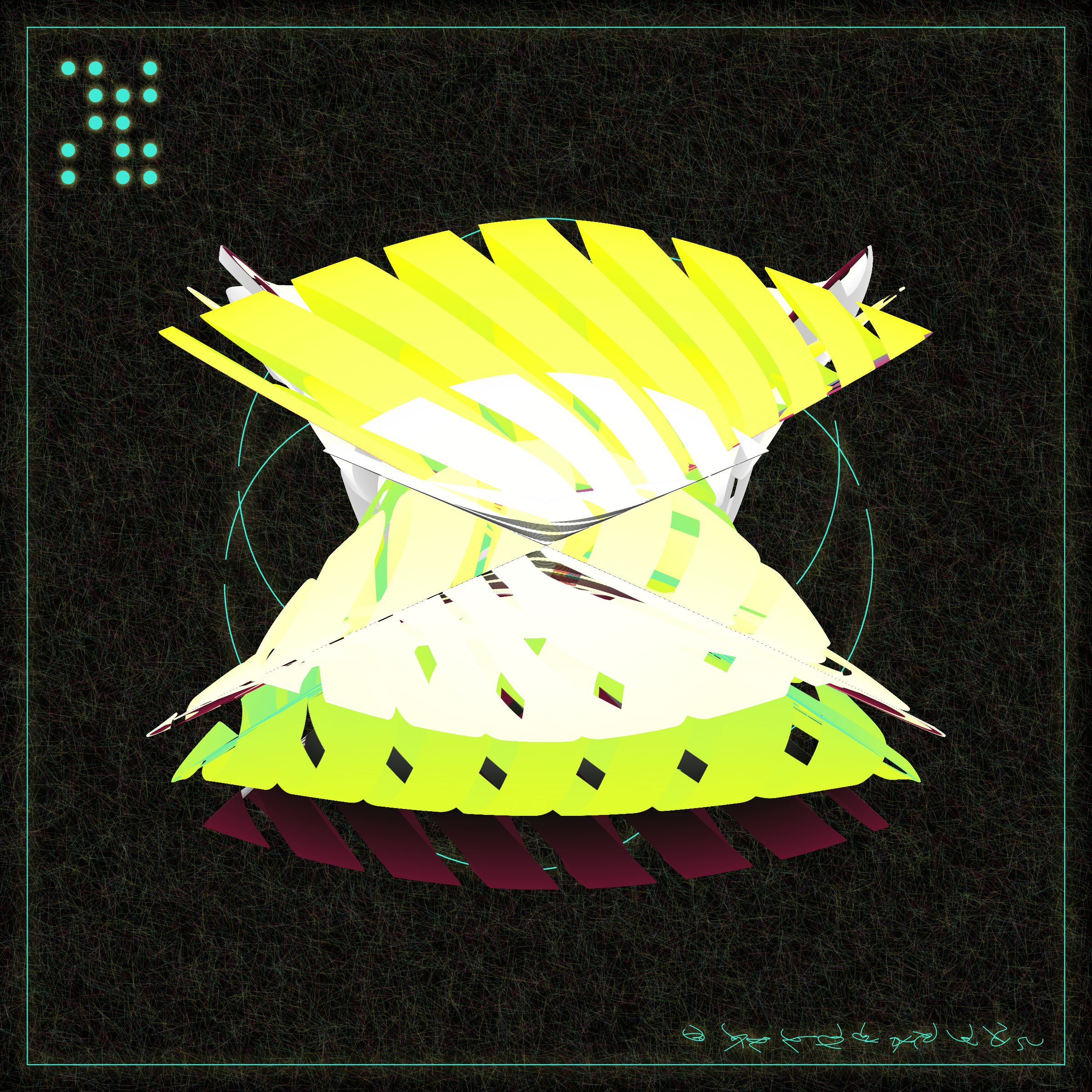 Art Blocks - Art Blocks v2 - Alien Insects #108 - NFT # 137000108