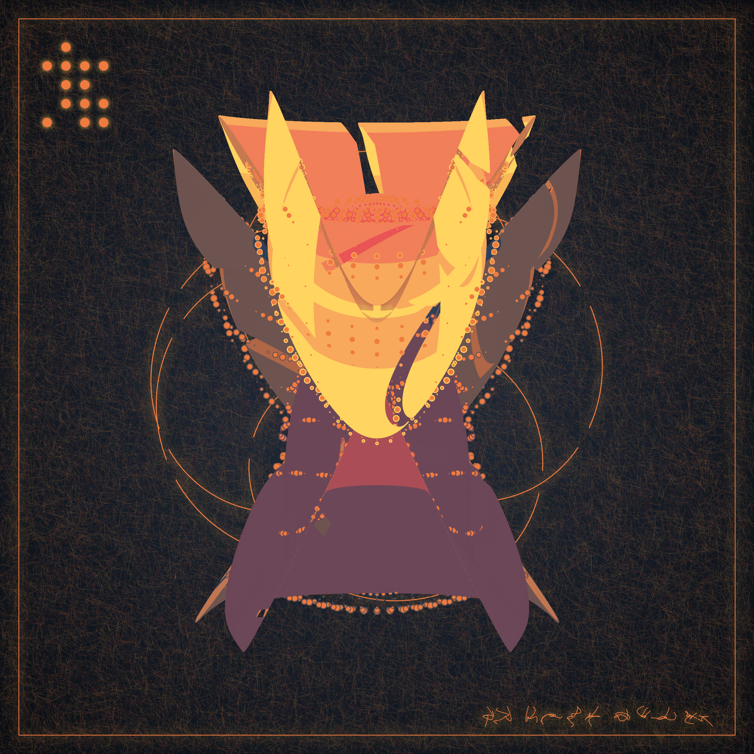 Art Blocks - Art Blocks v2 - Alien Insects #117 - NFT # 137000117