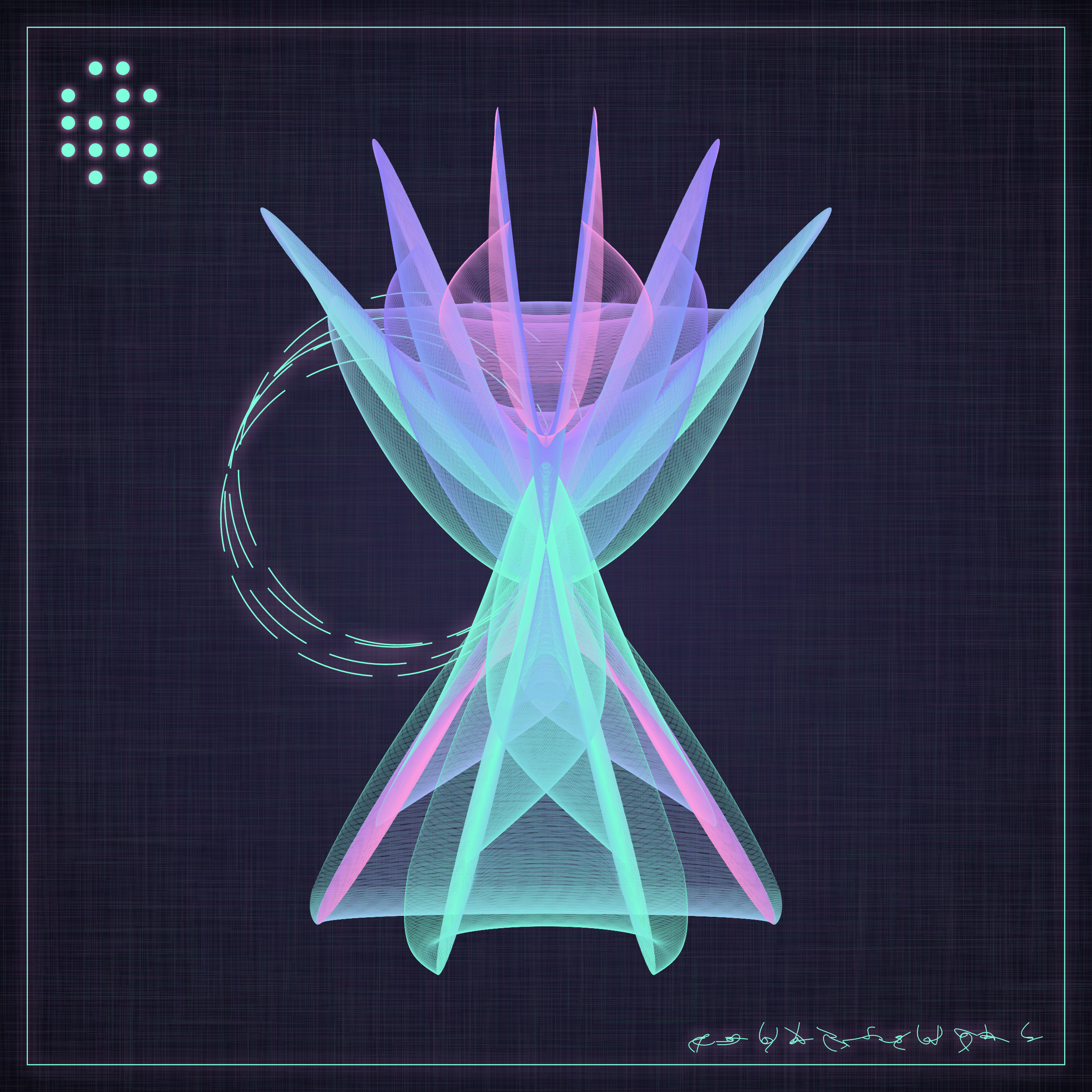 Art Blocks - Art Blocks v2 - Alien Insects #118 - NFT # 137000118