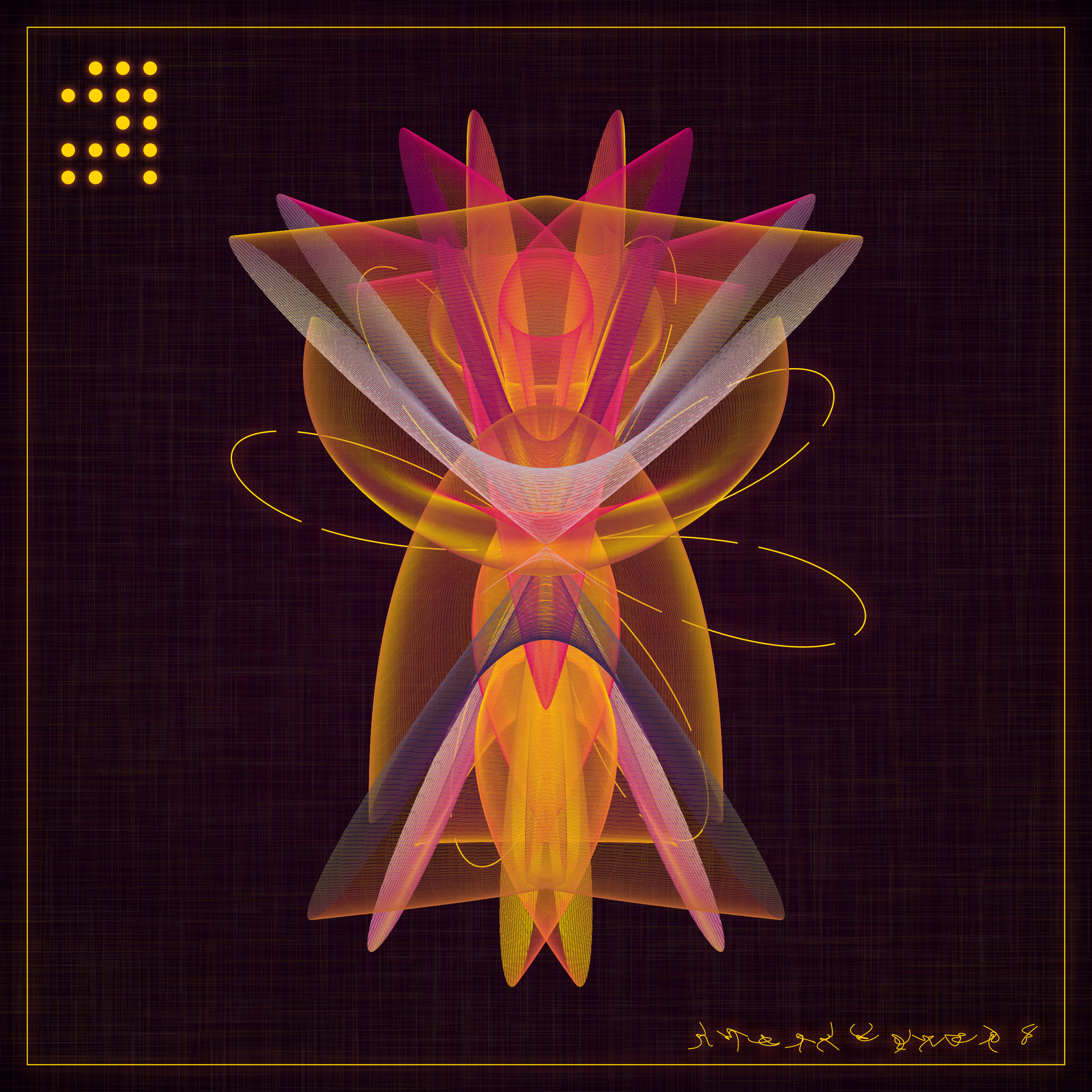 Art Blocks - Art Blocks v2 - Alien Insects #120 - NFT # 137000120