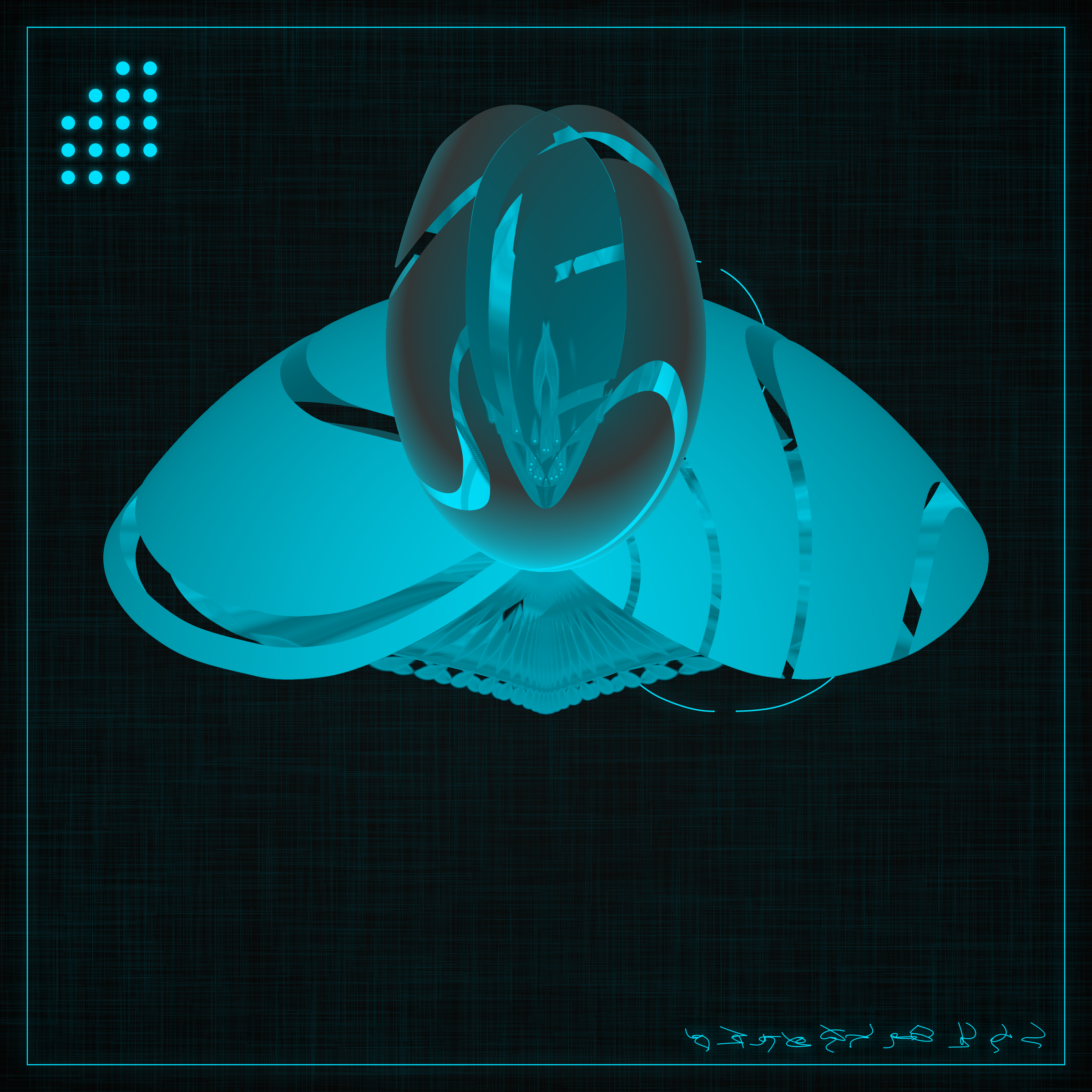 Art Blocks - Art Blocks v2 - Alien Insects #123 - NFT # 137000123