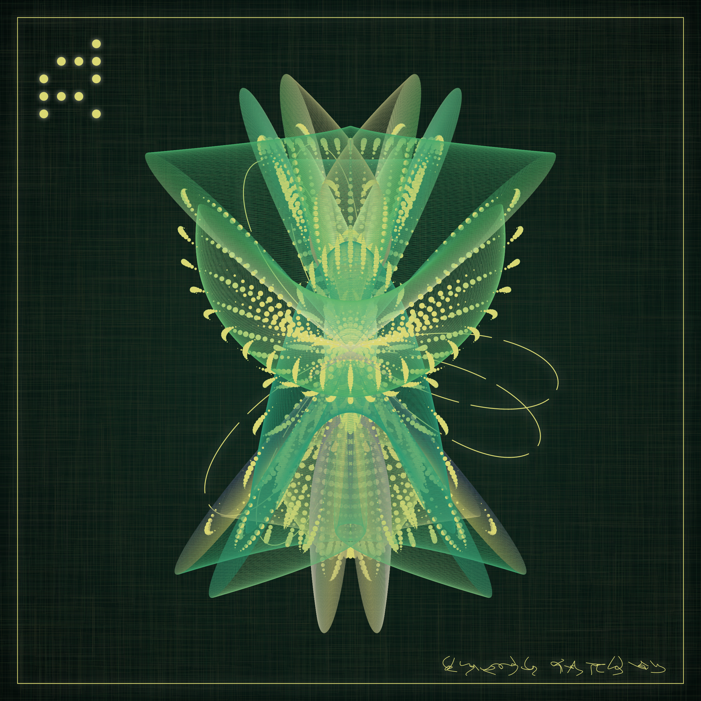 Art Blocks - Art Blocks v2 - Alien Insects #125 - NFT # 137000125