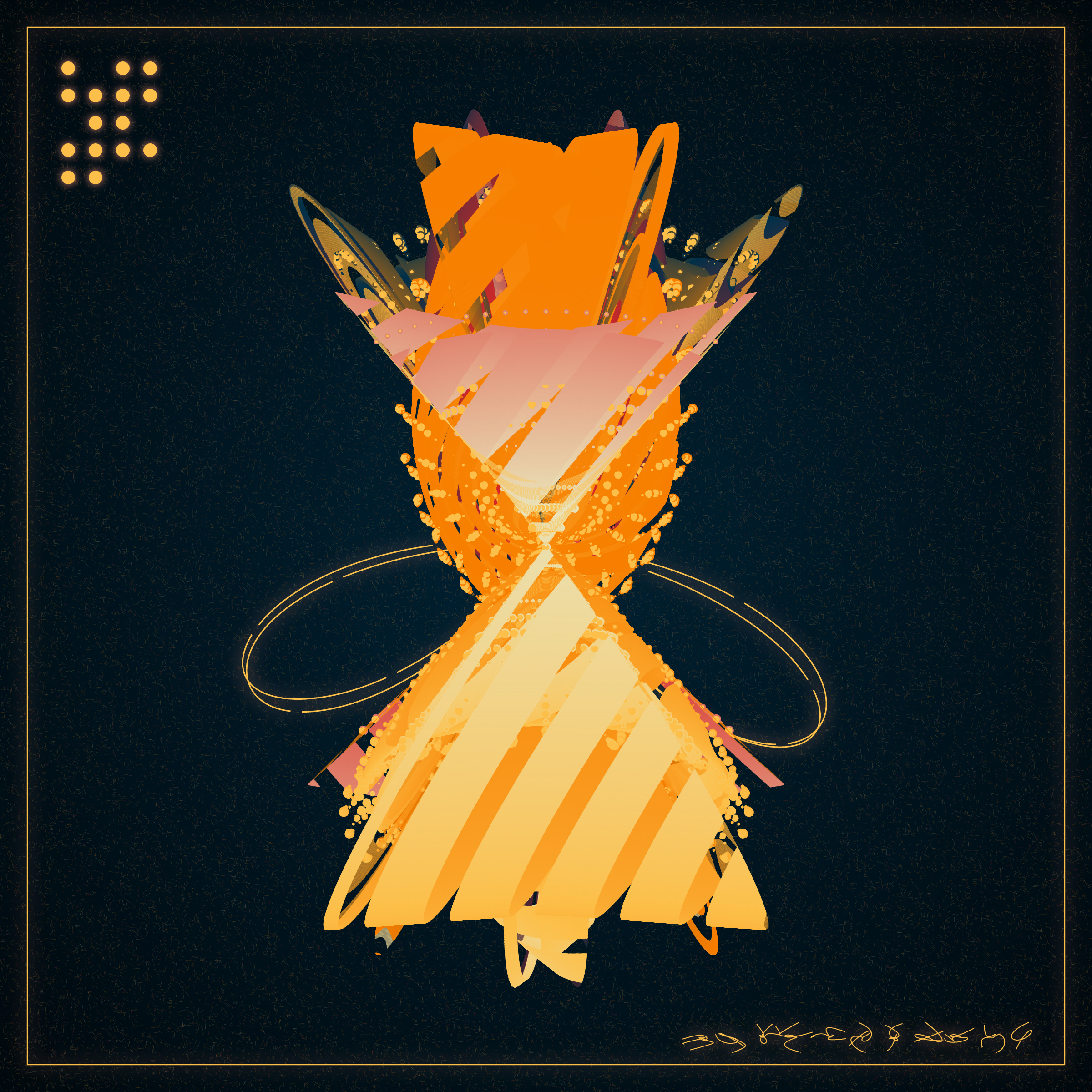 Art Blocks - Art Blocks v2 - Alien Insects #128 - NFT # 137000128