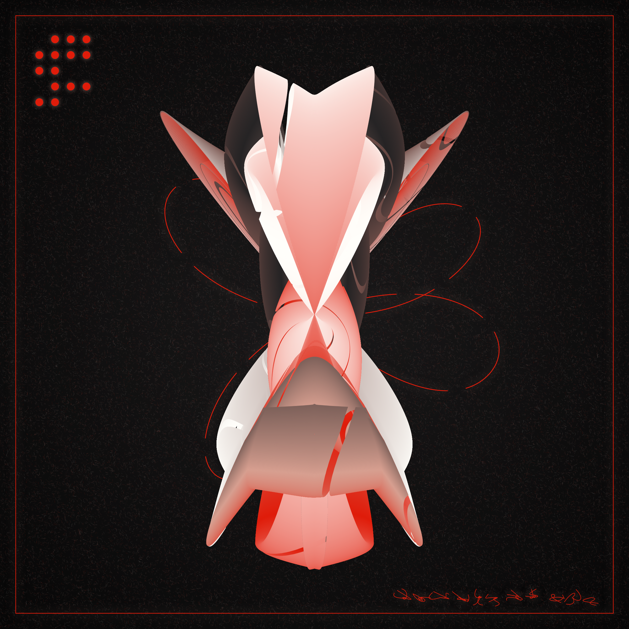 Art Blocks - Art Blocks v2 - Alien Insects #132 - NFT # 137000132