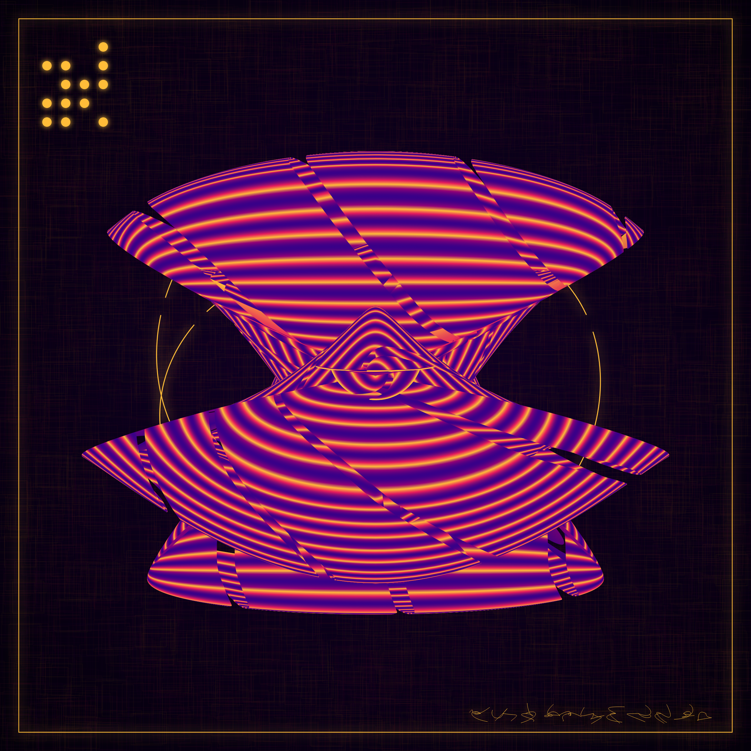 Art Blocks - Art Blocks v2 - Alien Insects #133 - NFT # 137000133