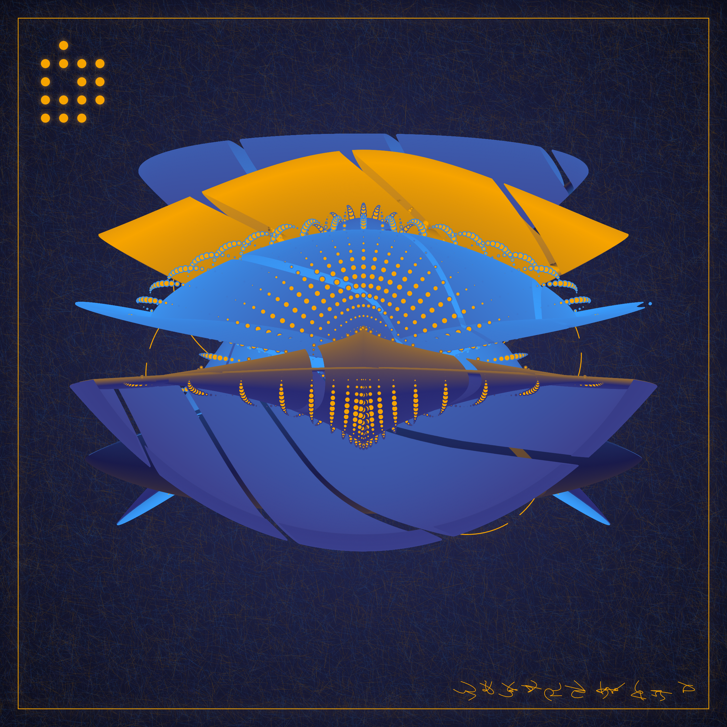 Art Blocks - Art Blocks v2 - Alien Insects #134 - NFT # 137000134