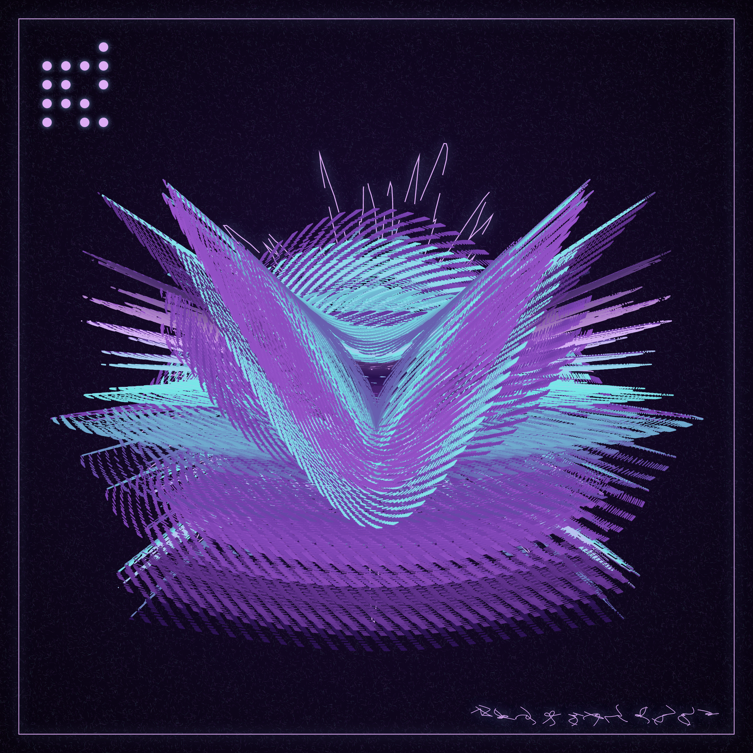 Art Blocks - Art Blocks v2 - Alien Insects #140 - NFT # 137000140