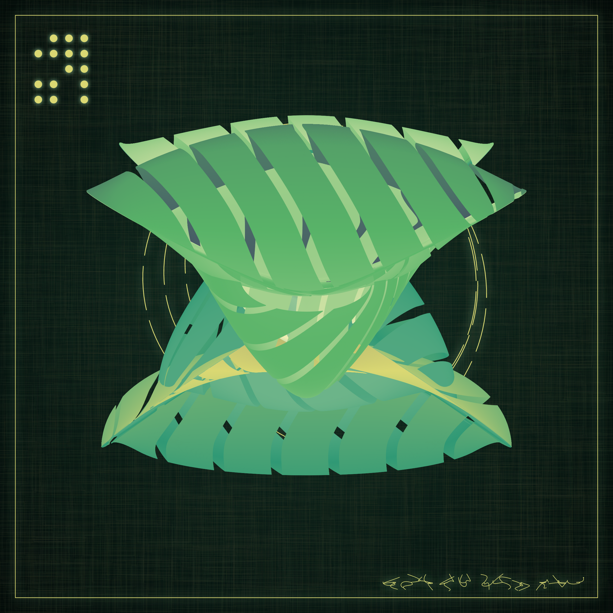 Art Blocks - Art Blocks v2 - Alien Insects #146 - NFT # 137000146