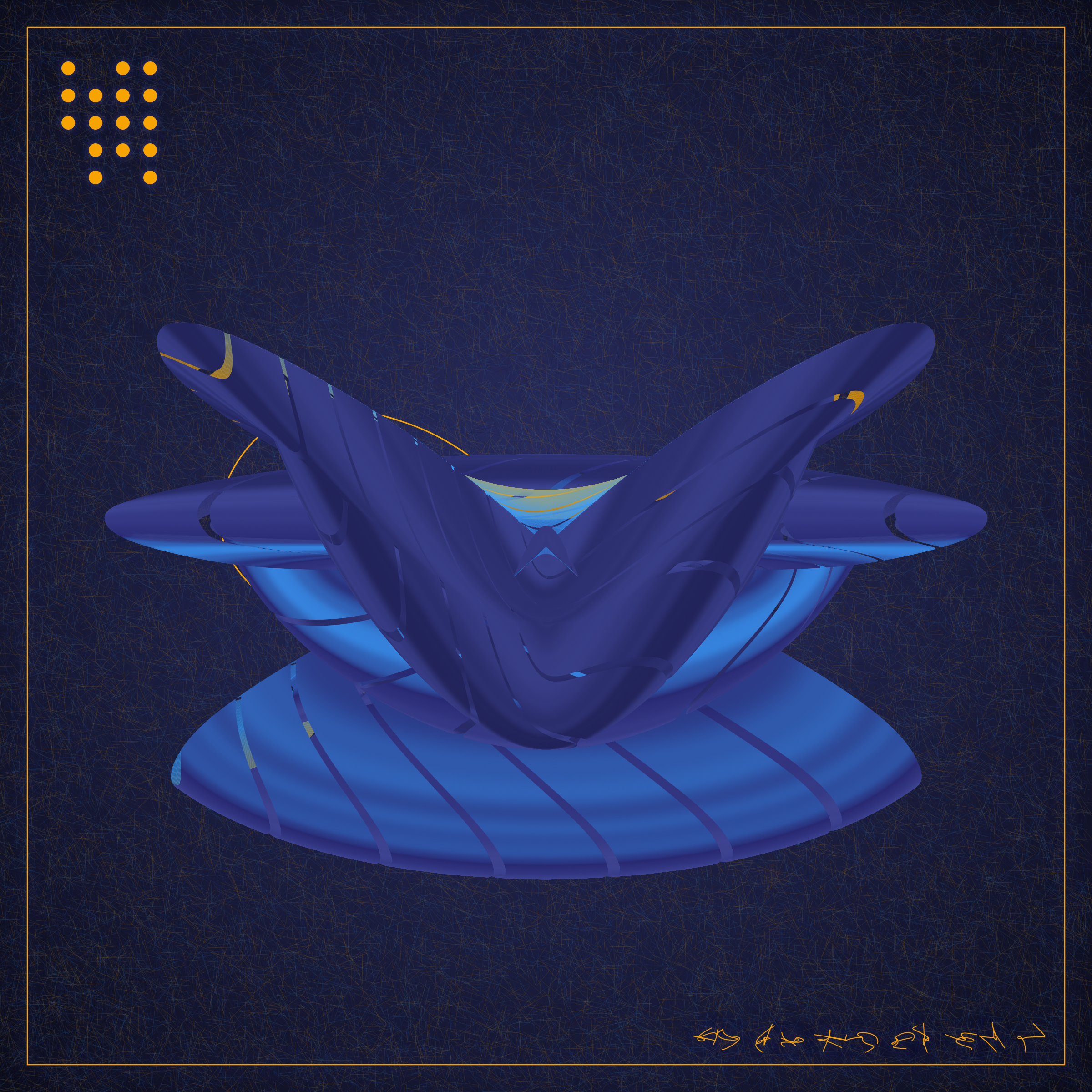 Art Blocks - Art Blocks v2 - Alien Insects #152 - NFT # 137000152