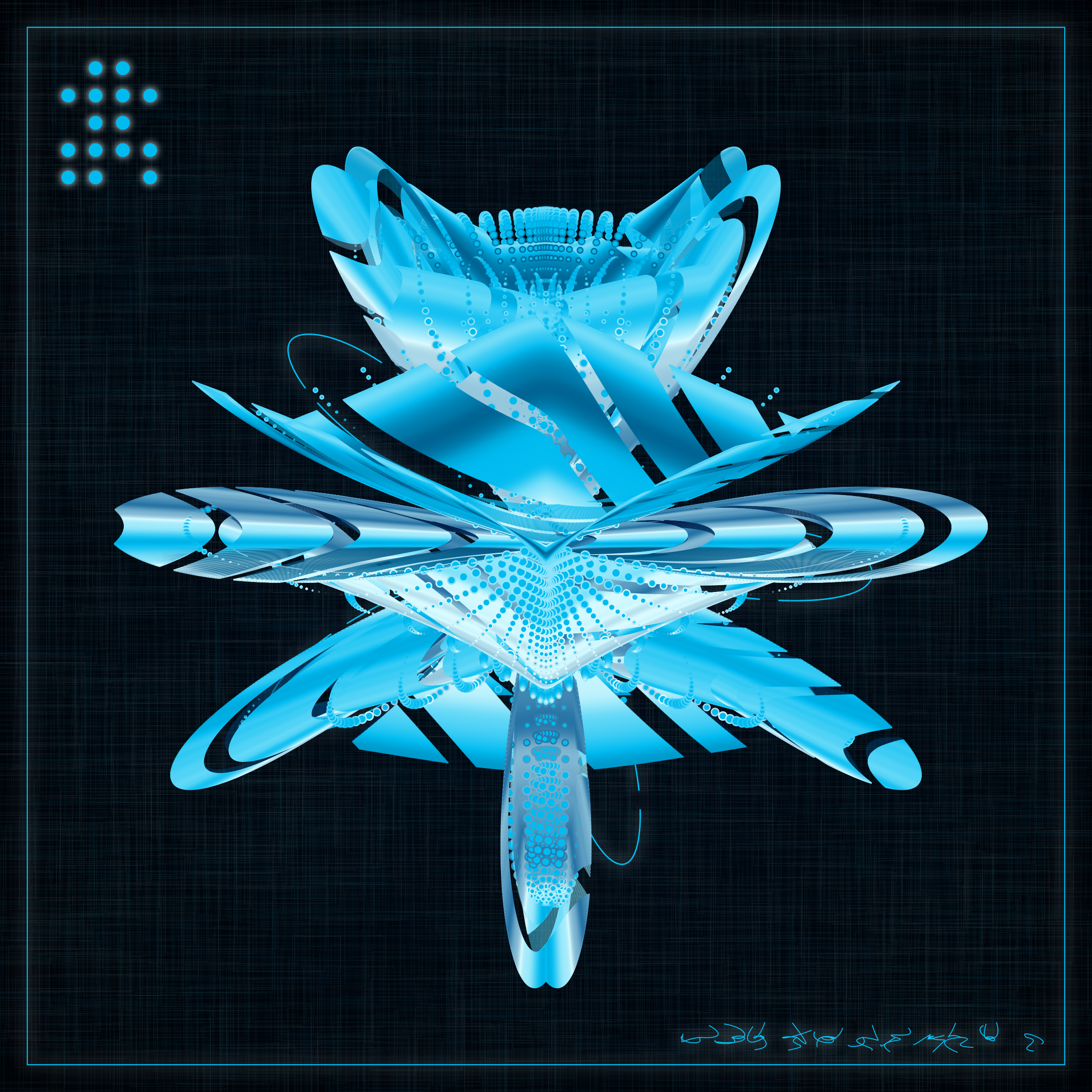 Art Blocks - Art Blocks v2 - Alien Insects #155 - NFT # 137000155