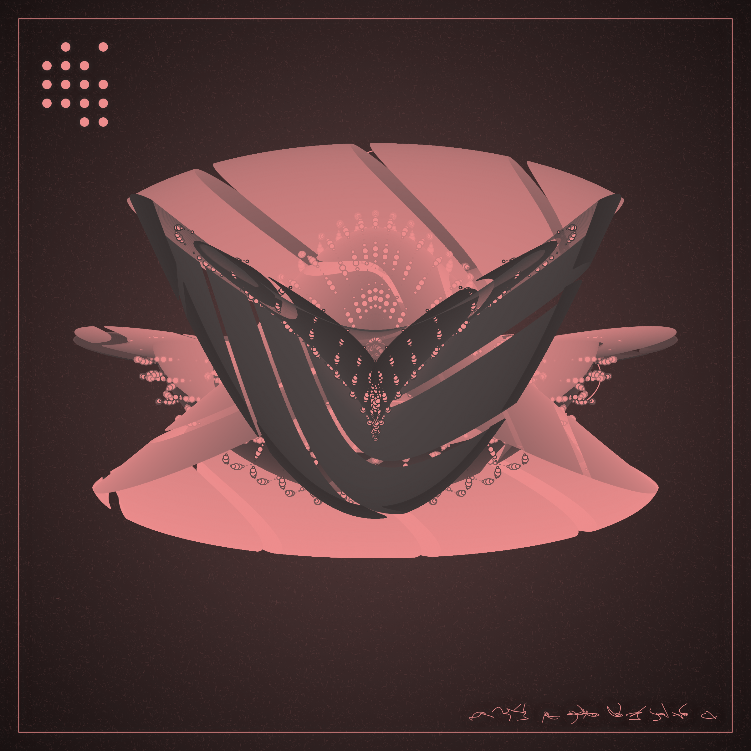 Art Blocks - Art Blocks v2 - Alien Insects #159 - NFT # 137000159