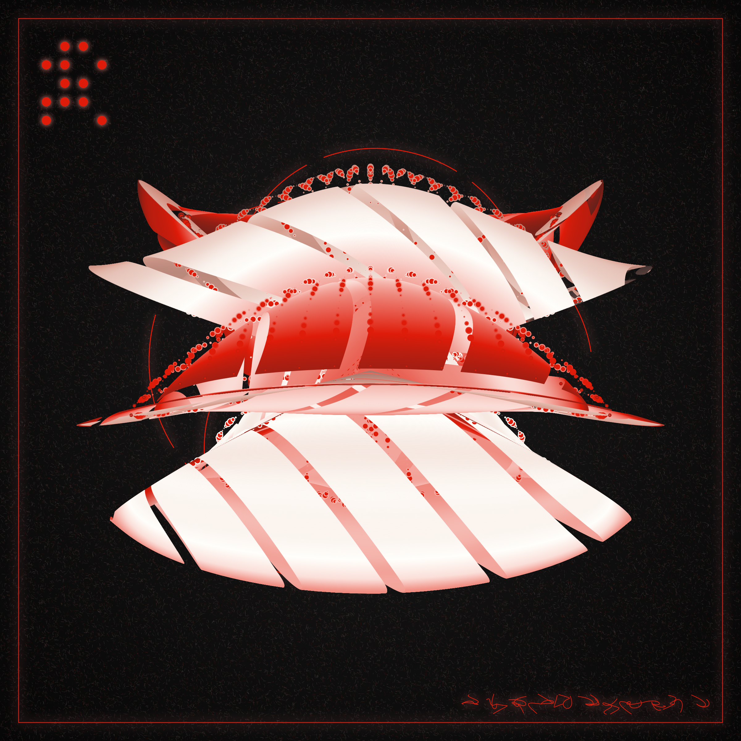 Art Blocks - Art Blocks v2 - Alien Insects #161 - NFT # 137000161