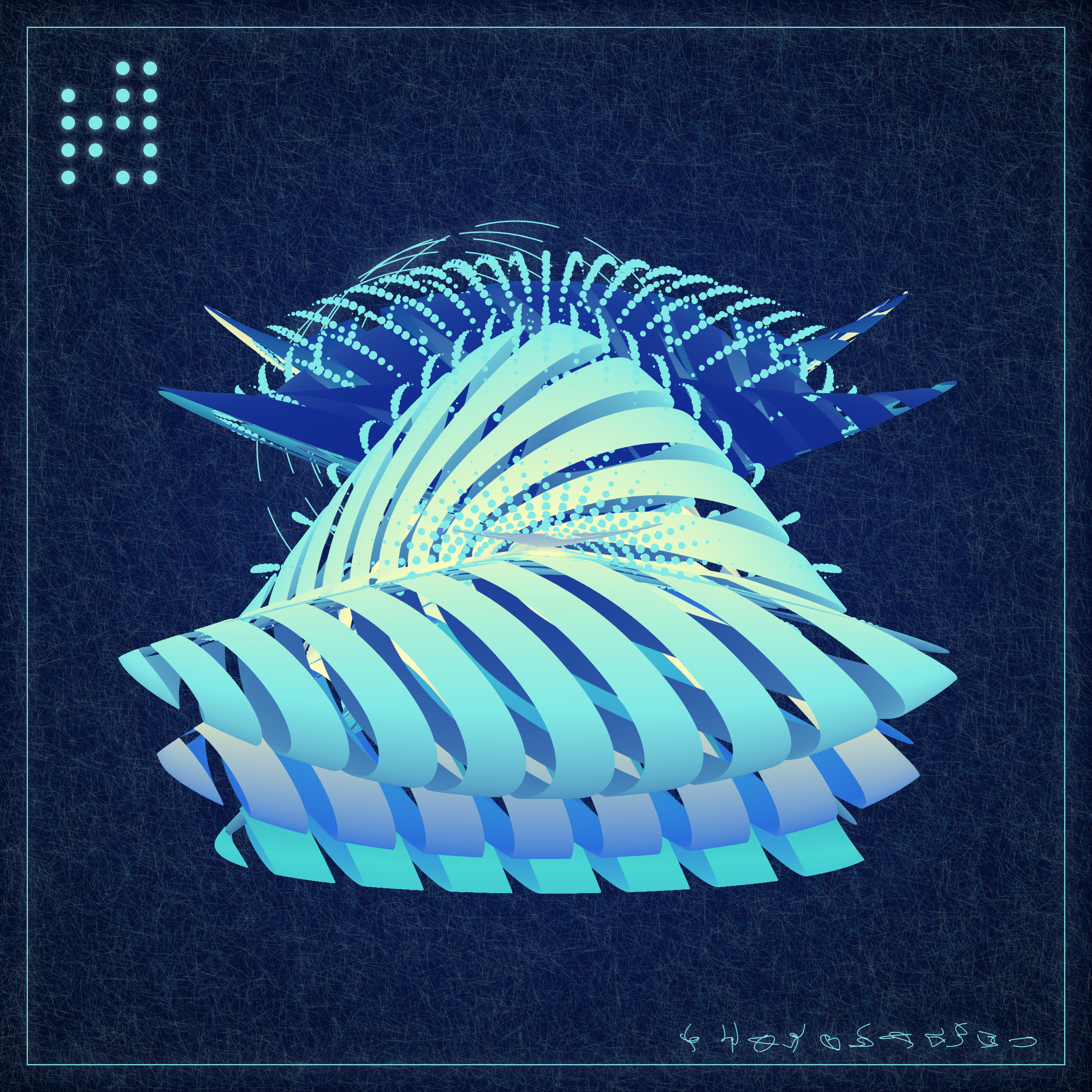 Art Blocks - Art Blocks v2 - Alien Insects #163 - NFT # 137000163