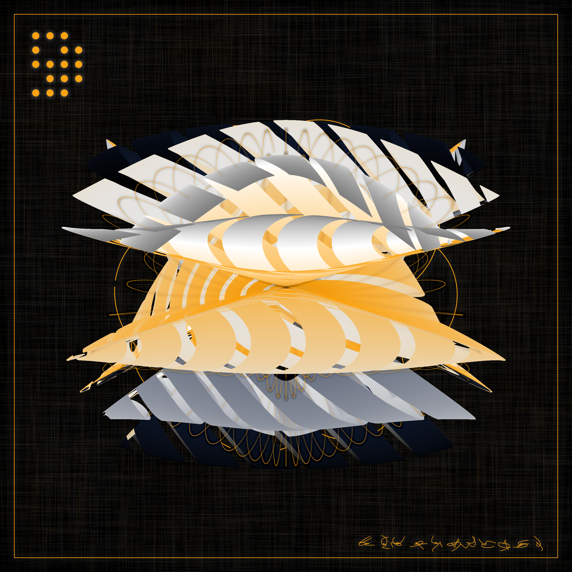 Art Blocks - Art Blocks v2 - Alien Insects #166 - NFT # 137000166