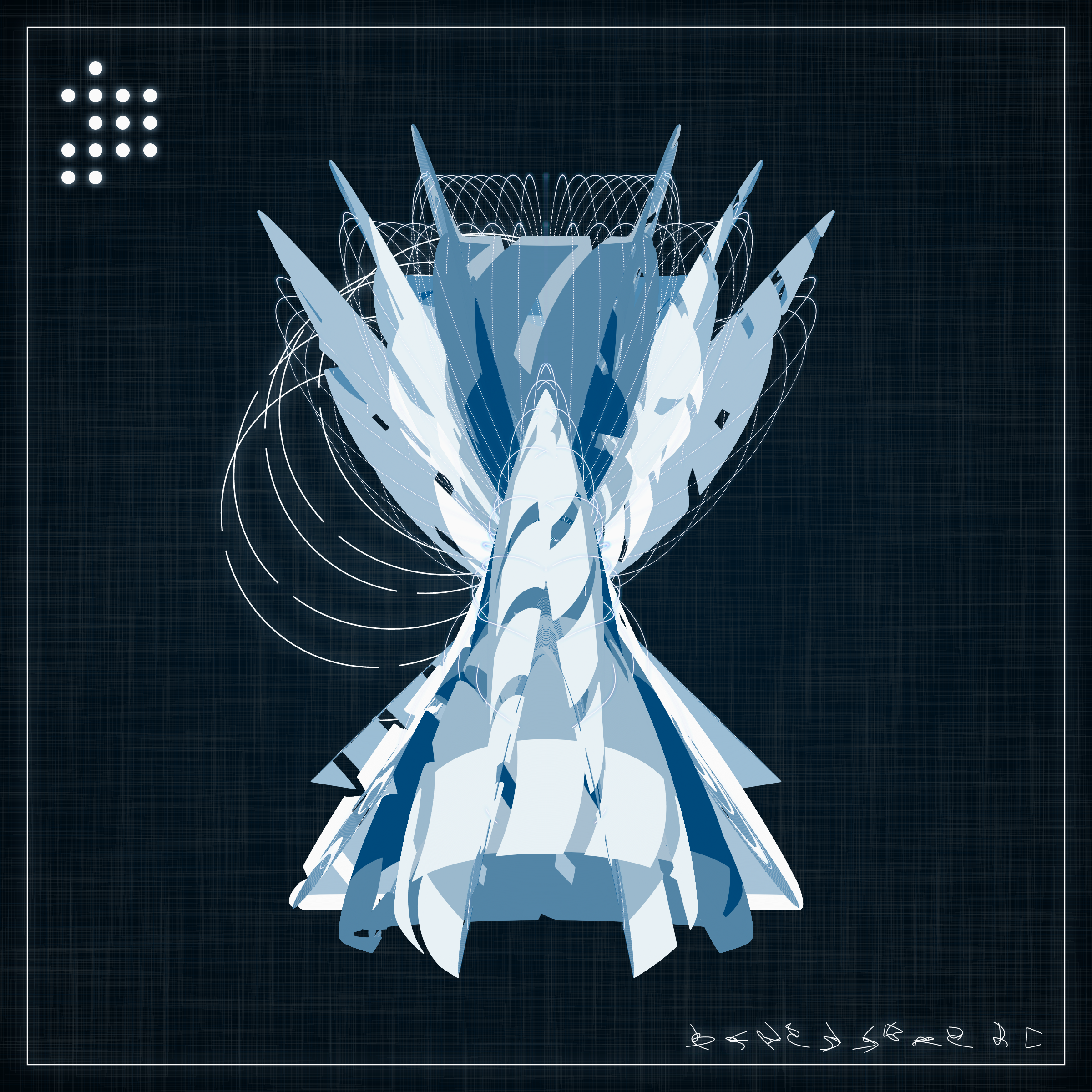 Art Blocks - Art Blocks v2 - Alien Insects #167 - NFT # 137000167