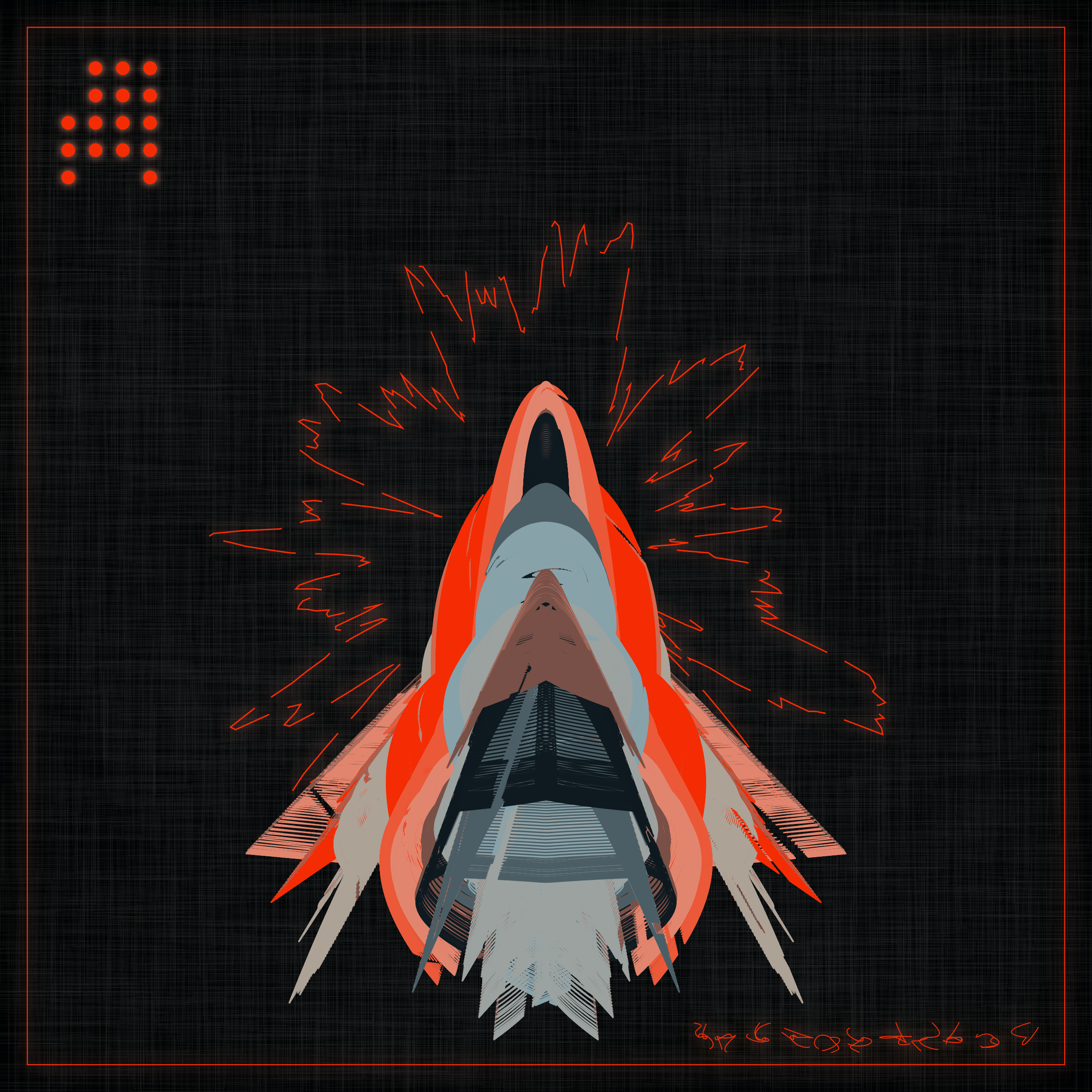 Art Blocks - Art Blocks v2 - Alien Insects #168 - NFT # 137000168