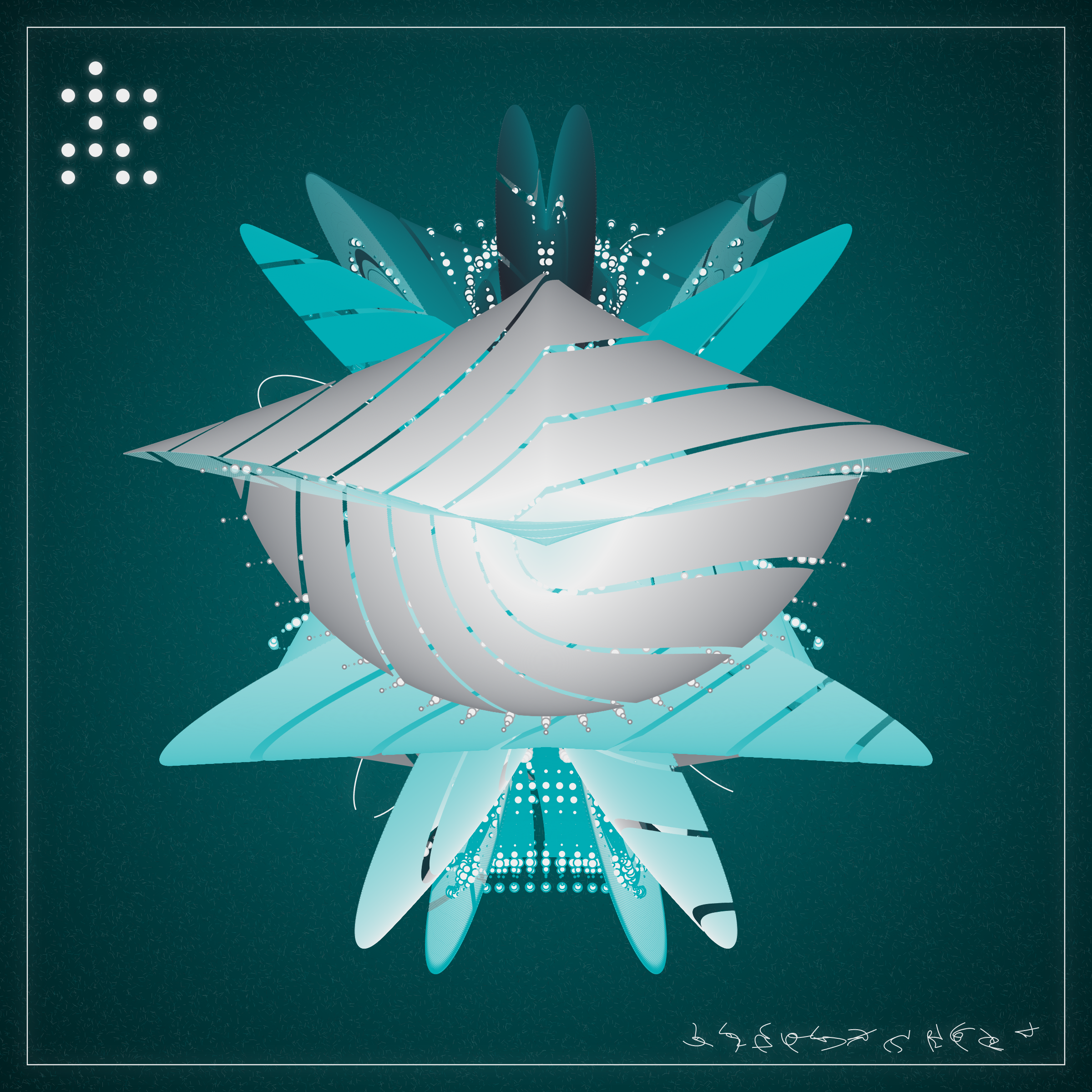 Art Blocks - Art Blocks v2 - Alien Insects #173 - NFT # 137000173