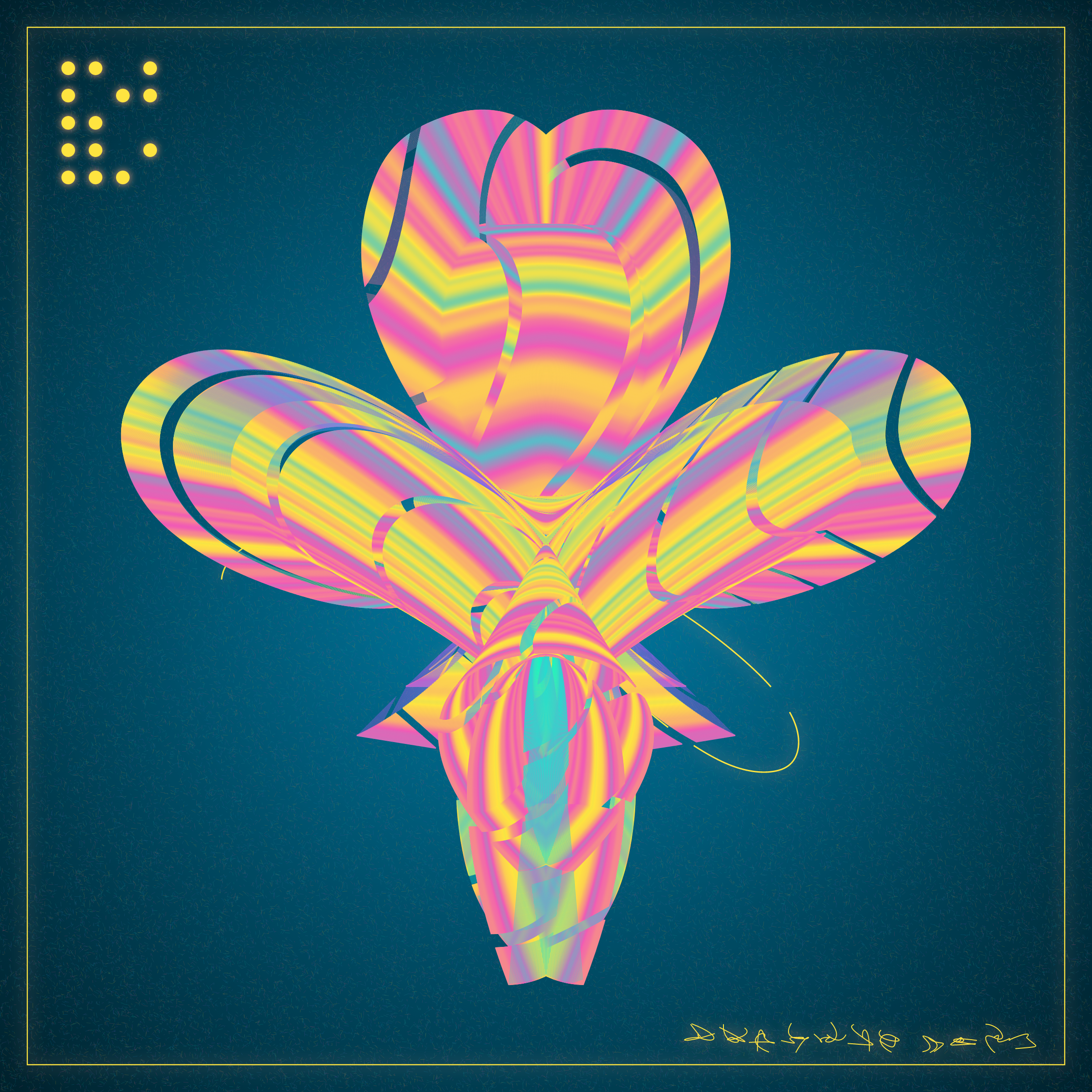 Art Blocks - Art Blocks v2 - Alien Insects #178 - NFT # 137000178