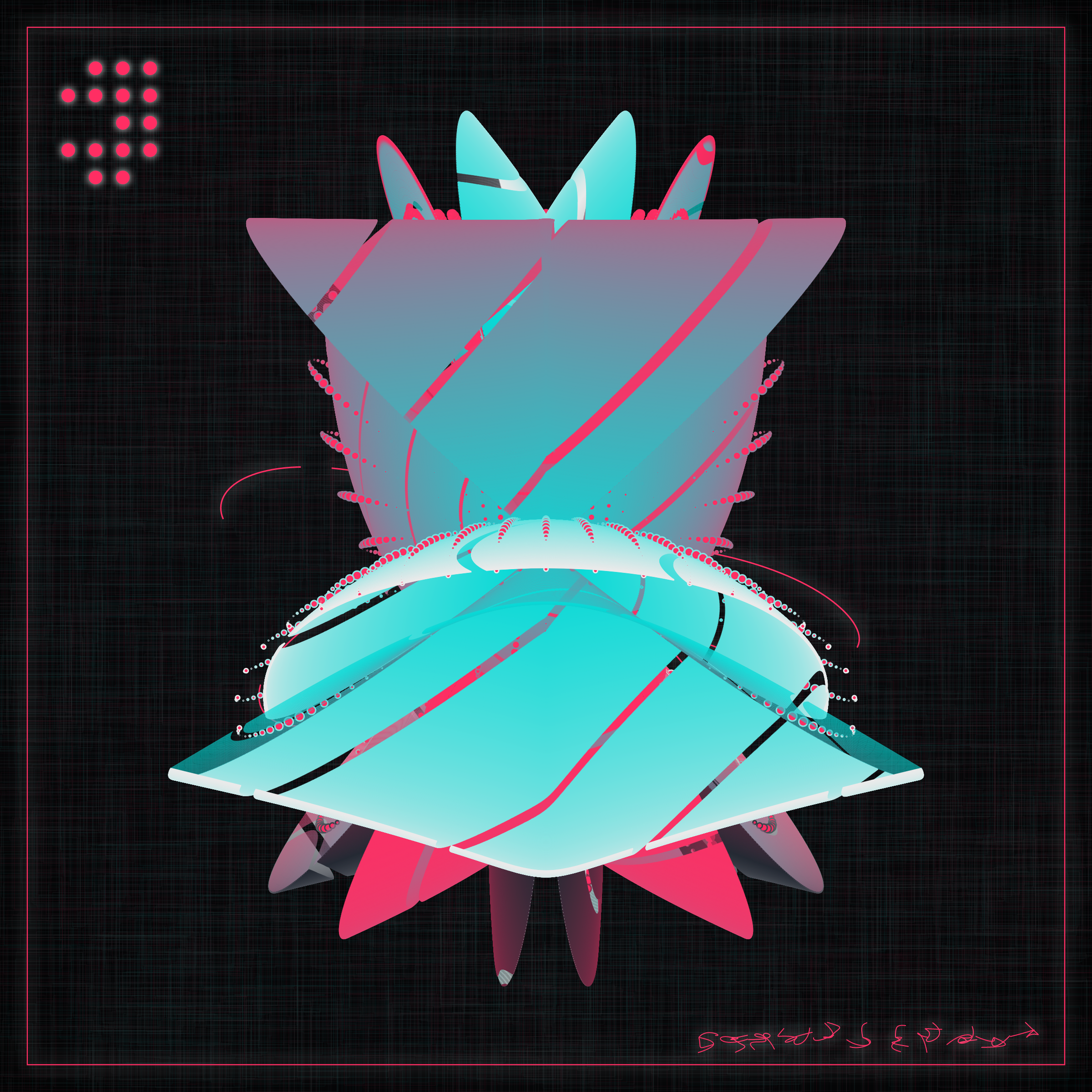 Art Blocks - Art Blocks v2 - Alien Insects #180 - NFT # 137000180