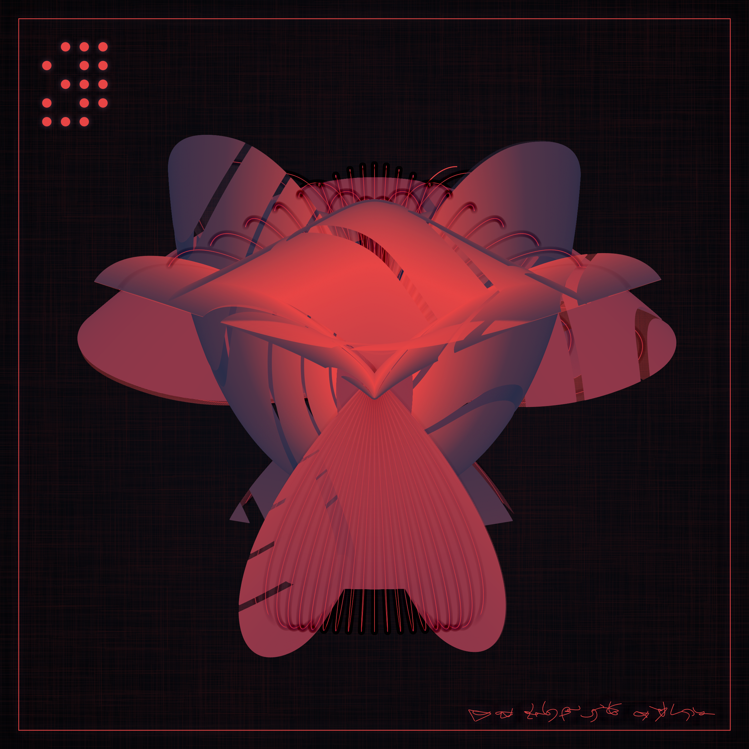 Art Blocks - Art Blocks v2 - Alien Insects #181 - NFT # 137000181