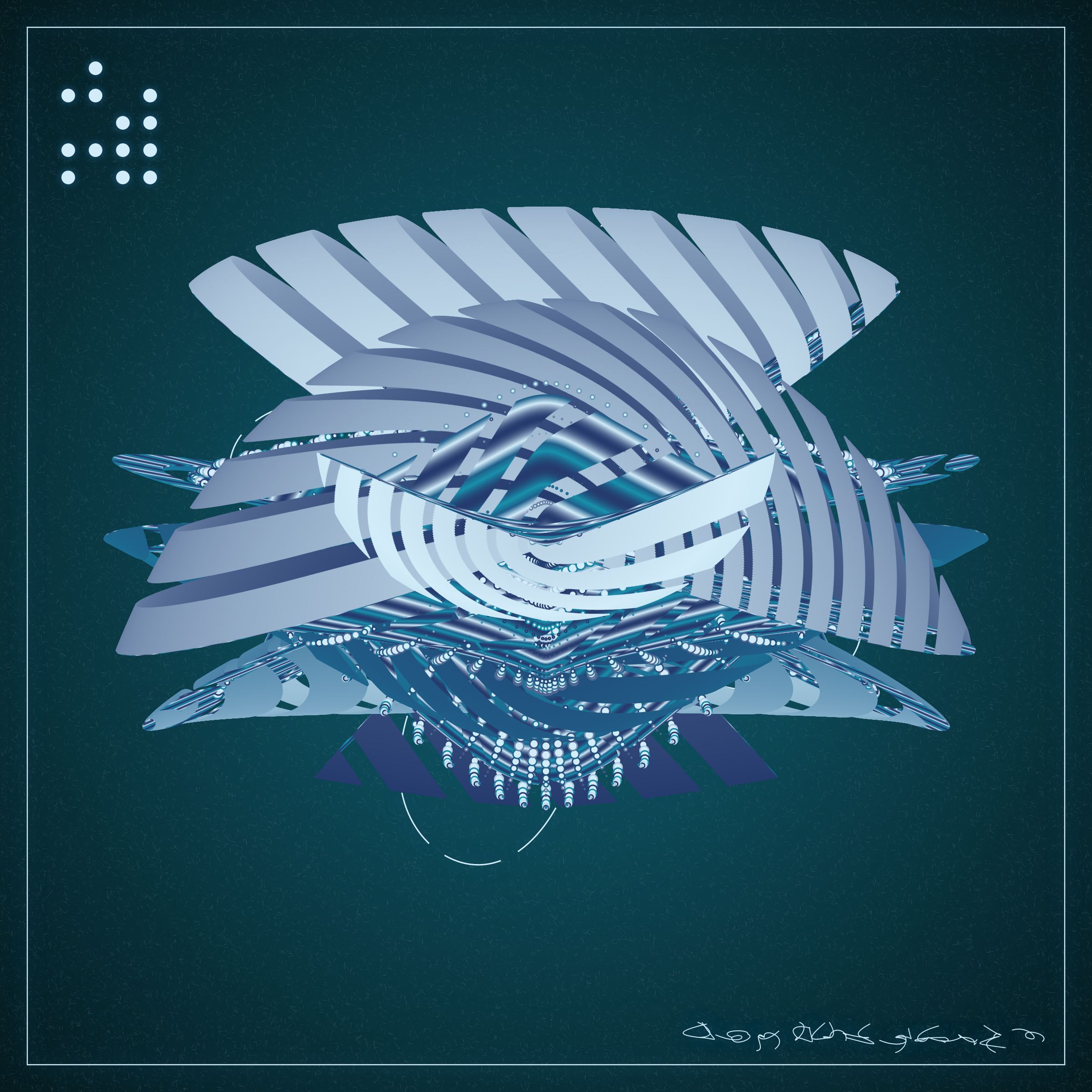 Art Blocks - Art Blocks v2 - Alien Insects #184 - NFT # 137000184