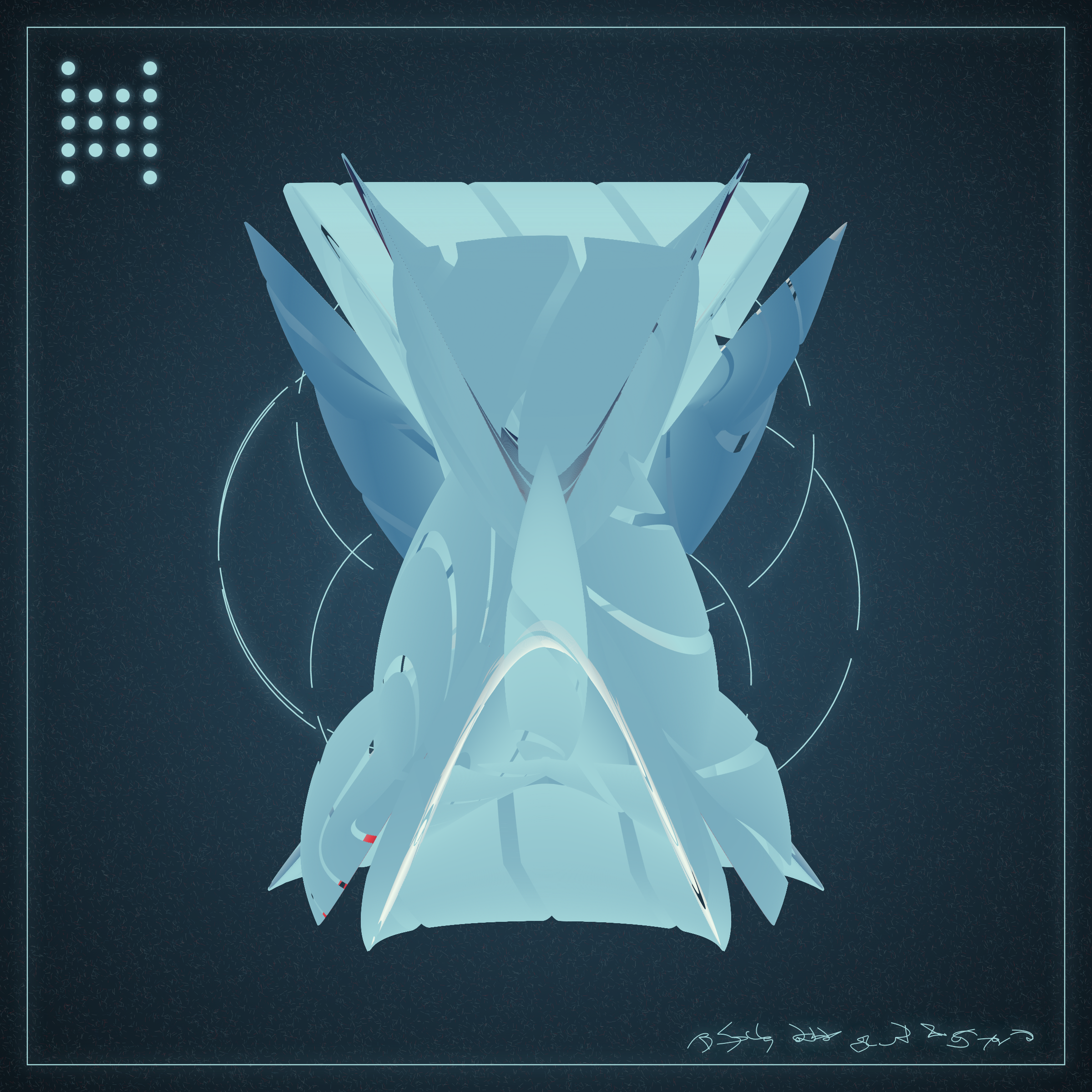 Art Blocks - Art Blocks v2 - Alien Insects #185 - NFT # 137000185