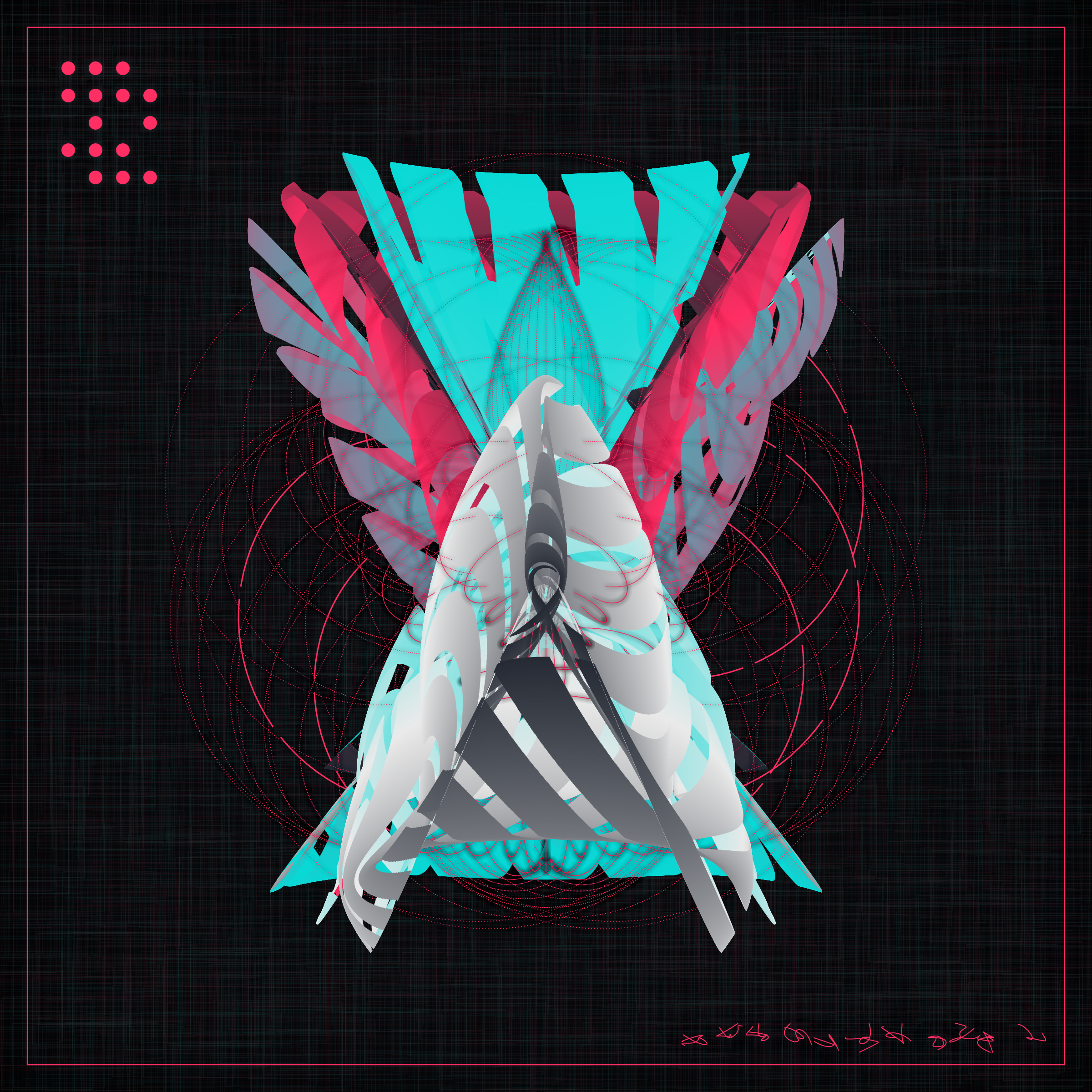 Art Blocks - Art Blocks v2 - Alien Insects #187 - NFT # 137000187