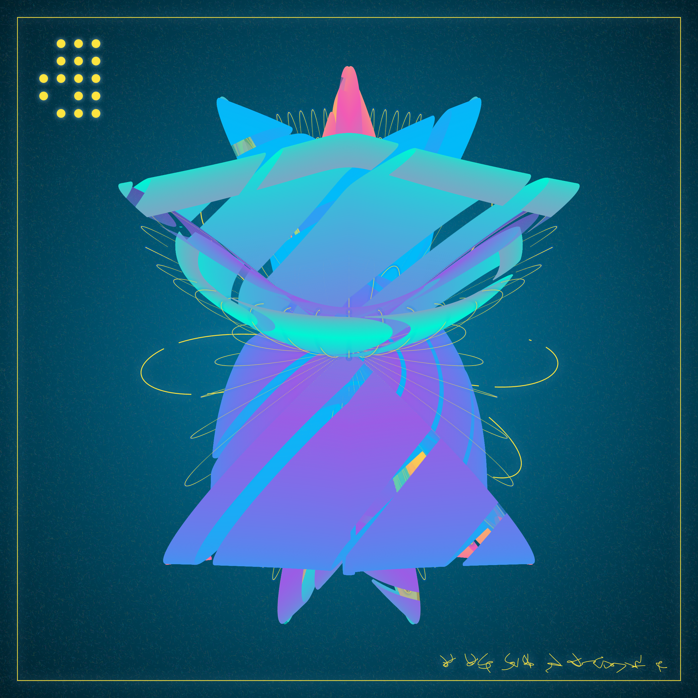 Art Blocks - Art Blocks v2 - Alien Insects #193 - NFT # 137000193