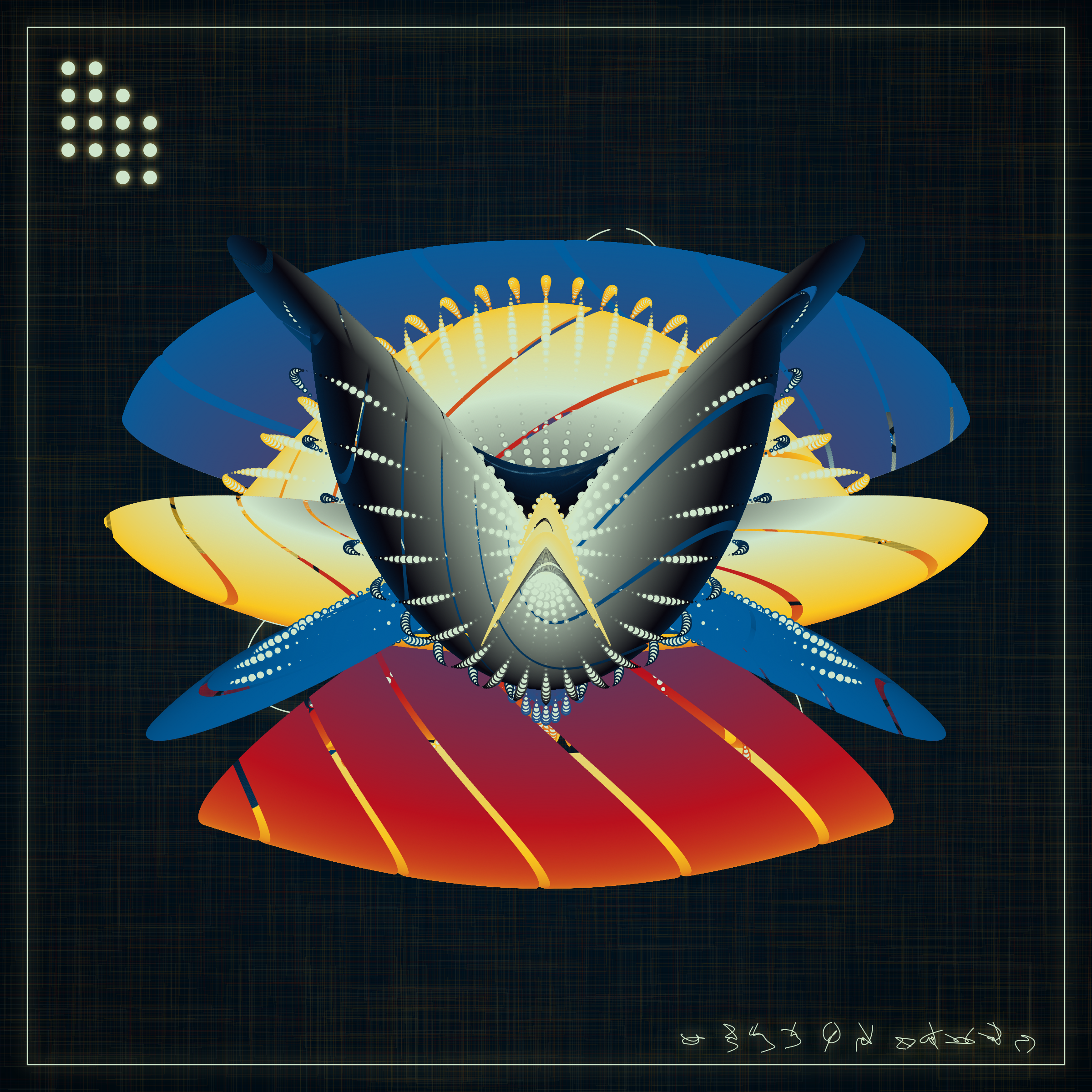 Art Blocks - Art Blocks v2 - Alien Insects #199 - NFT # 137000199