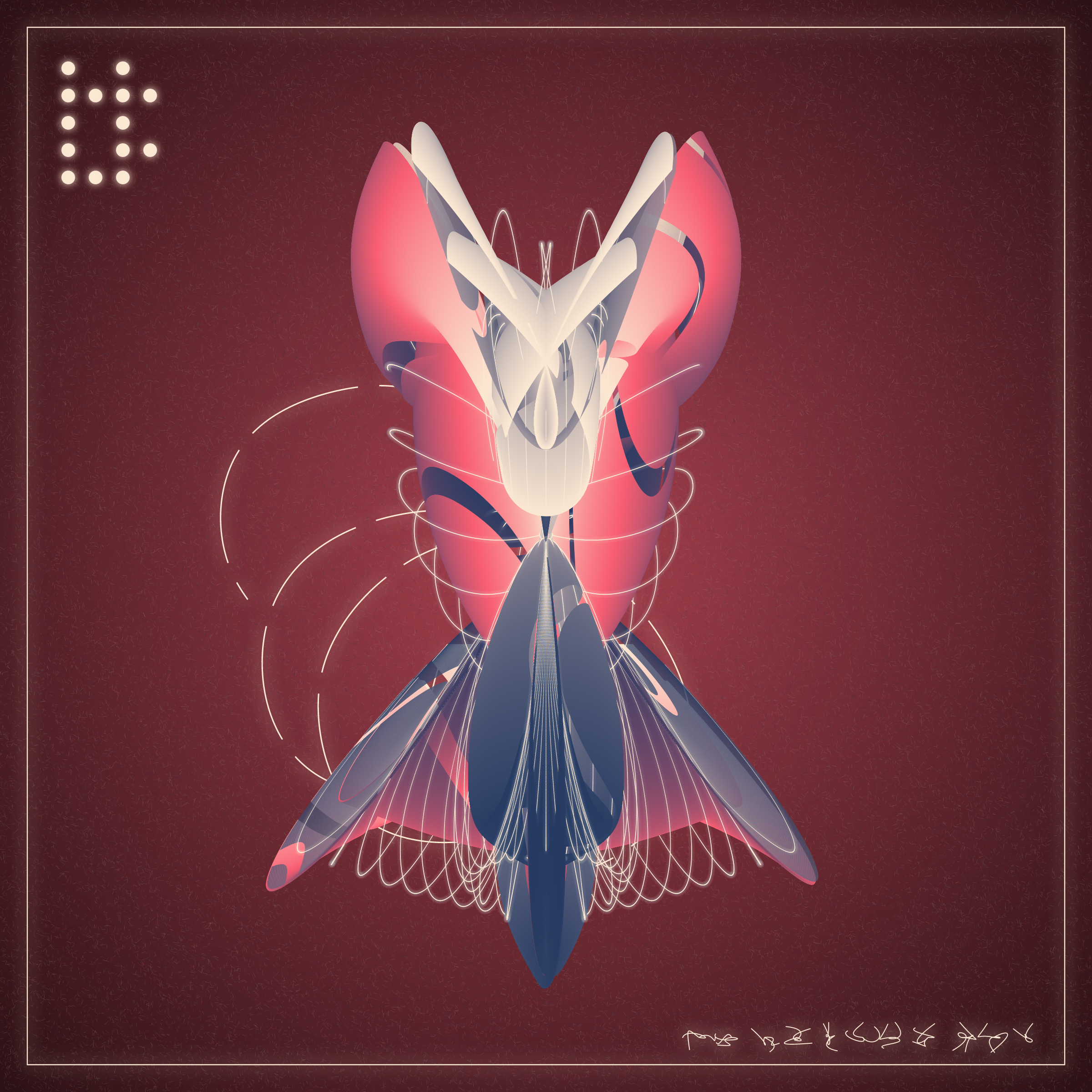 Art Blocks - Art Blocks v2 - Alien Insects #204 - NFT # 137000204