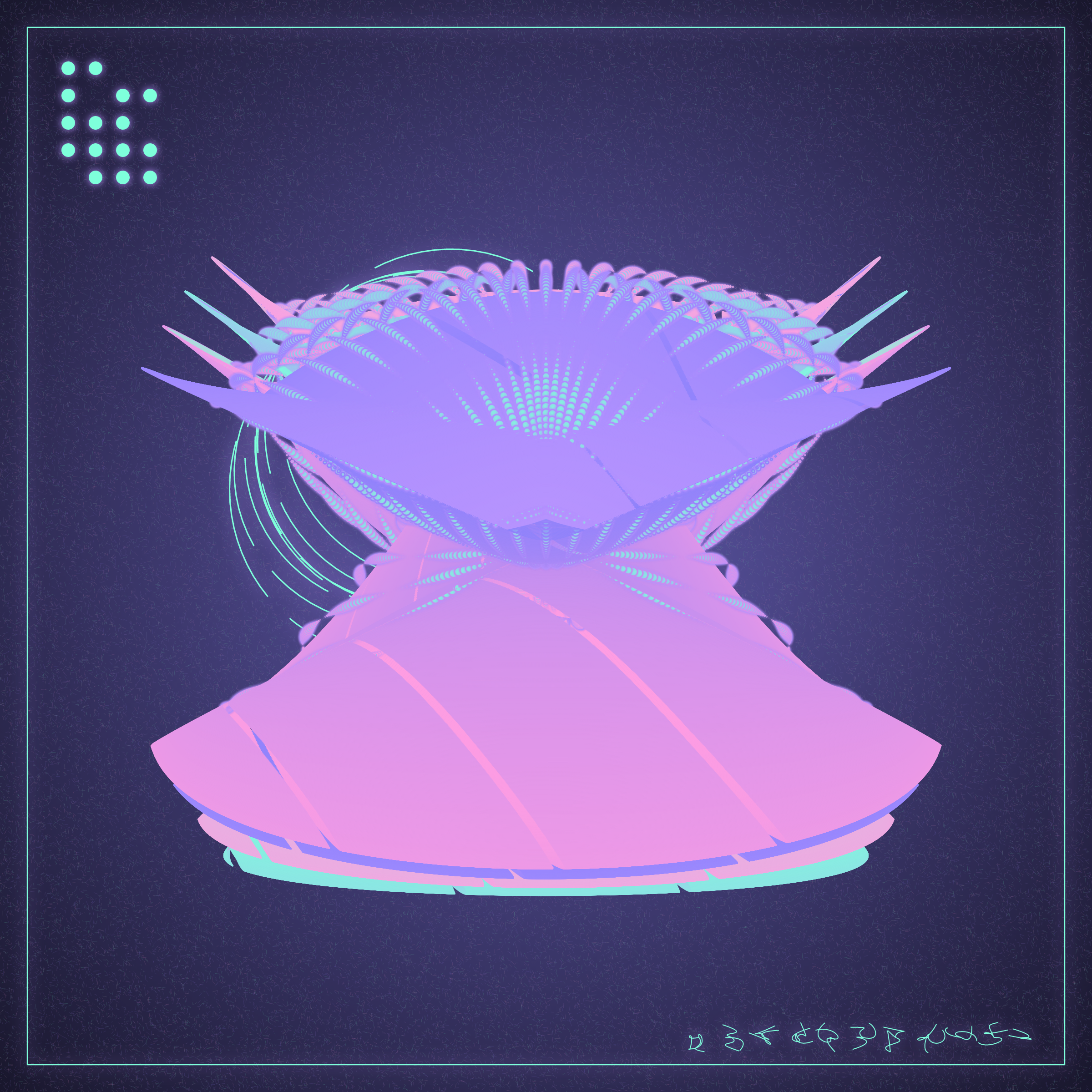 Art Blocks - Art Blocks v2 - Alien Insects #205 - NFT # 137000205