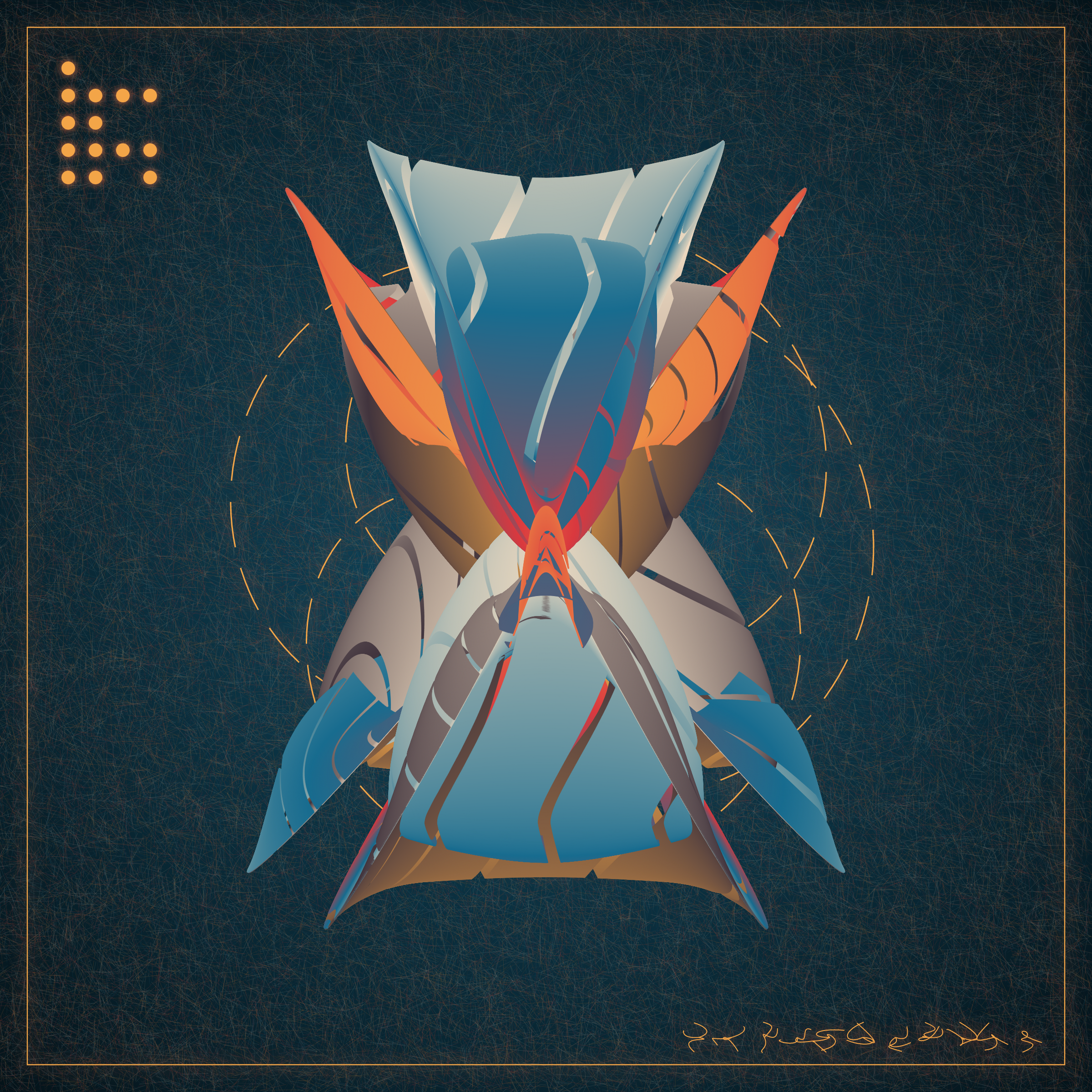 Art Blocks - Art Blocks v2 - Alien Insects #213 - NFT # 137000213