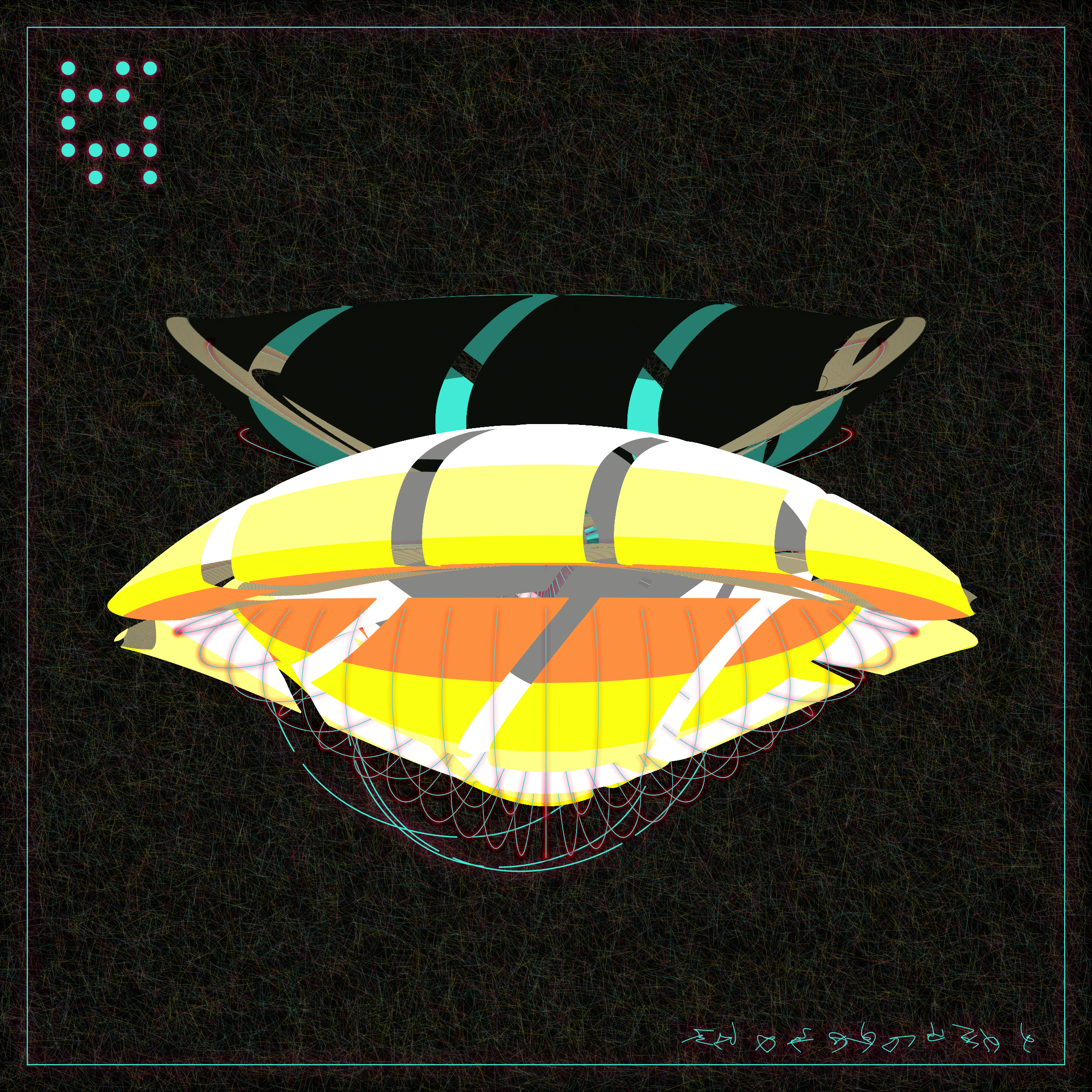 Art Blocks - Art Blocks v2 - Alien Insects #219 - NFT # 137000219