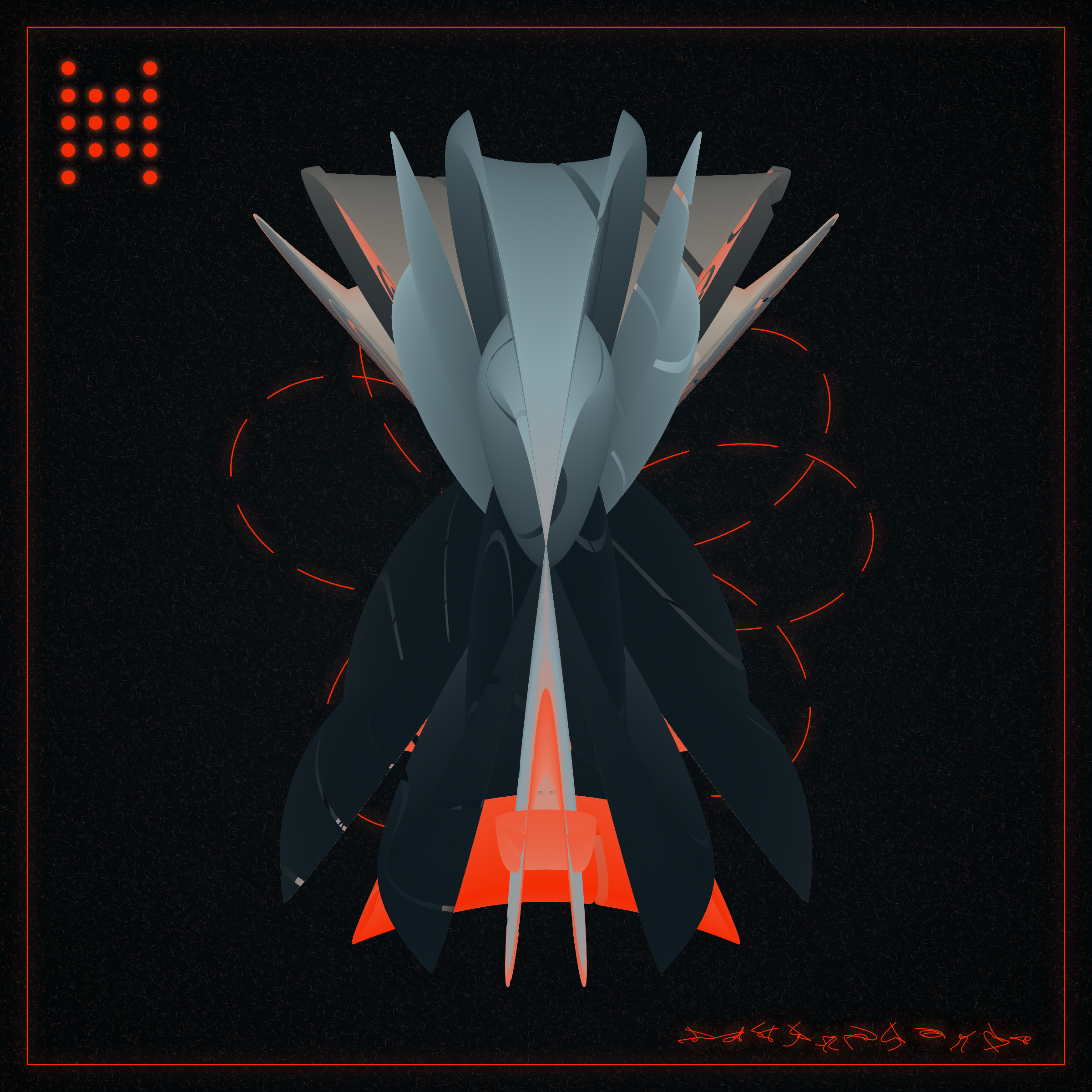 Art Blocks - Art Blocks v2 - Alien Insects #220 - NFT # 137000220