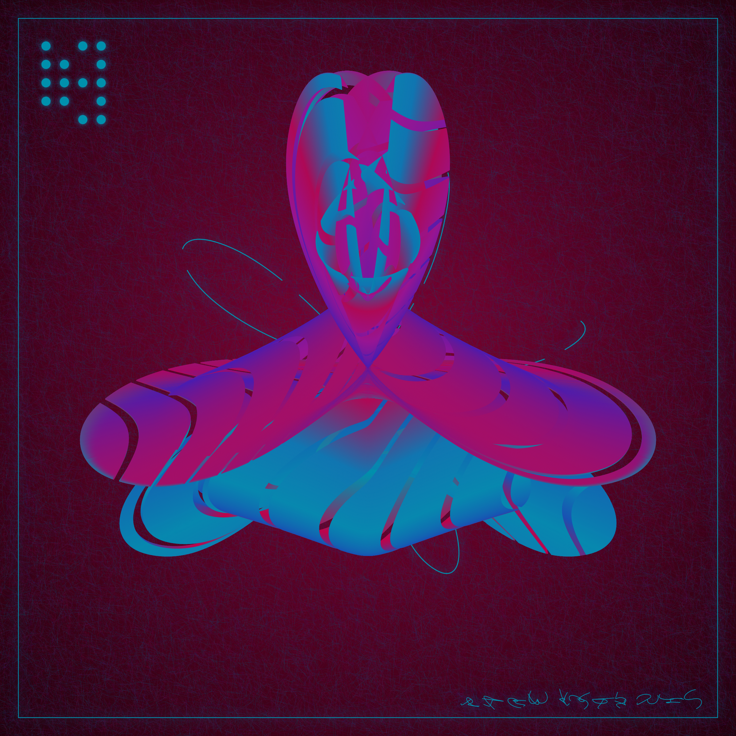 Art Blocks - Art Blocks v2 - Alien Insects #223 - NFT # 137000223