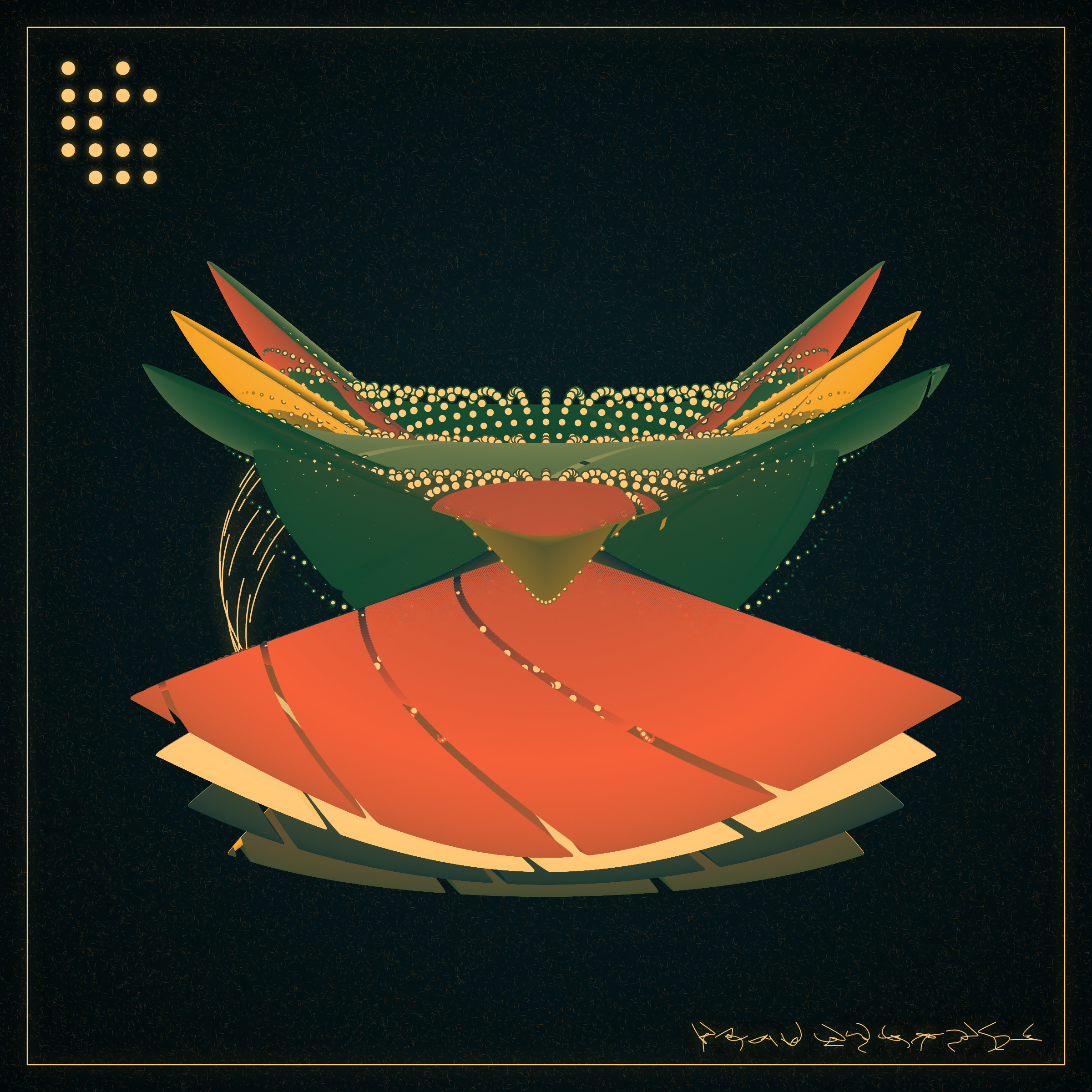 Art Blocks - Art Blocks v2 - Alien Insects #226 - NFT # 137000226