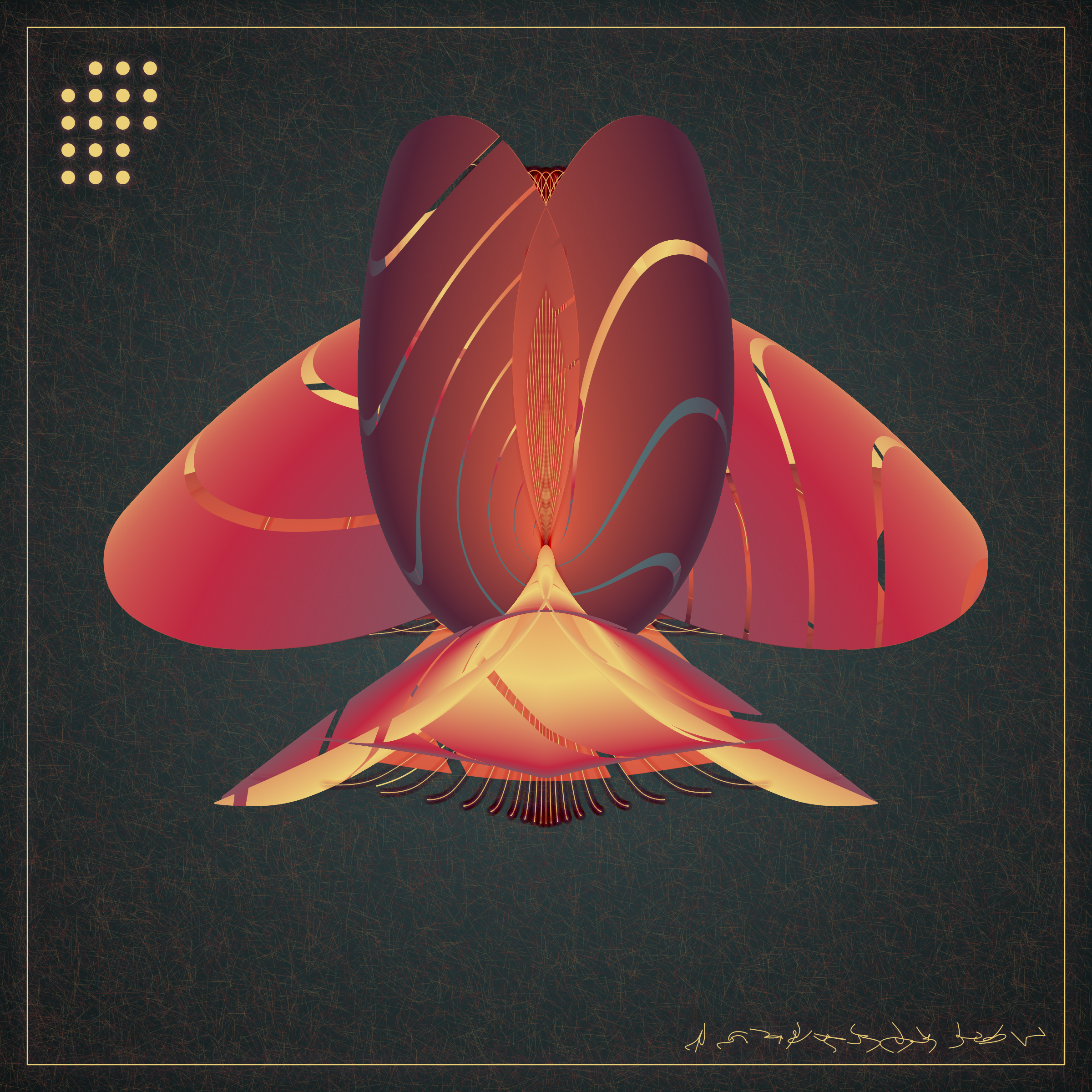 Art Blocks - Art Blocks v2 - Alien Insects #230 - NFT # 137000230