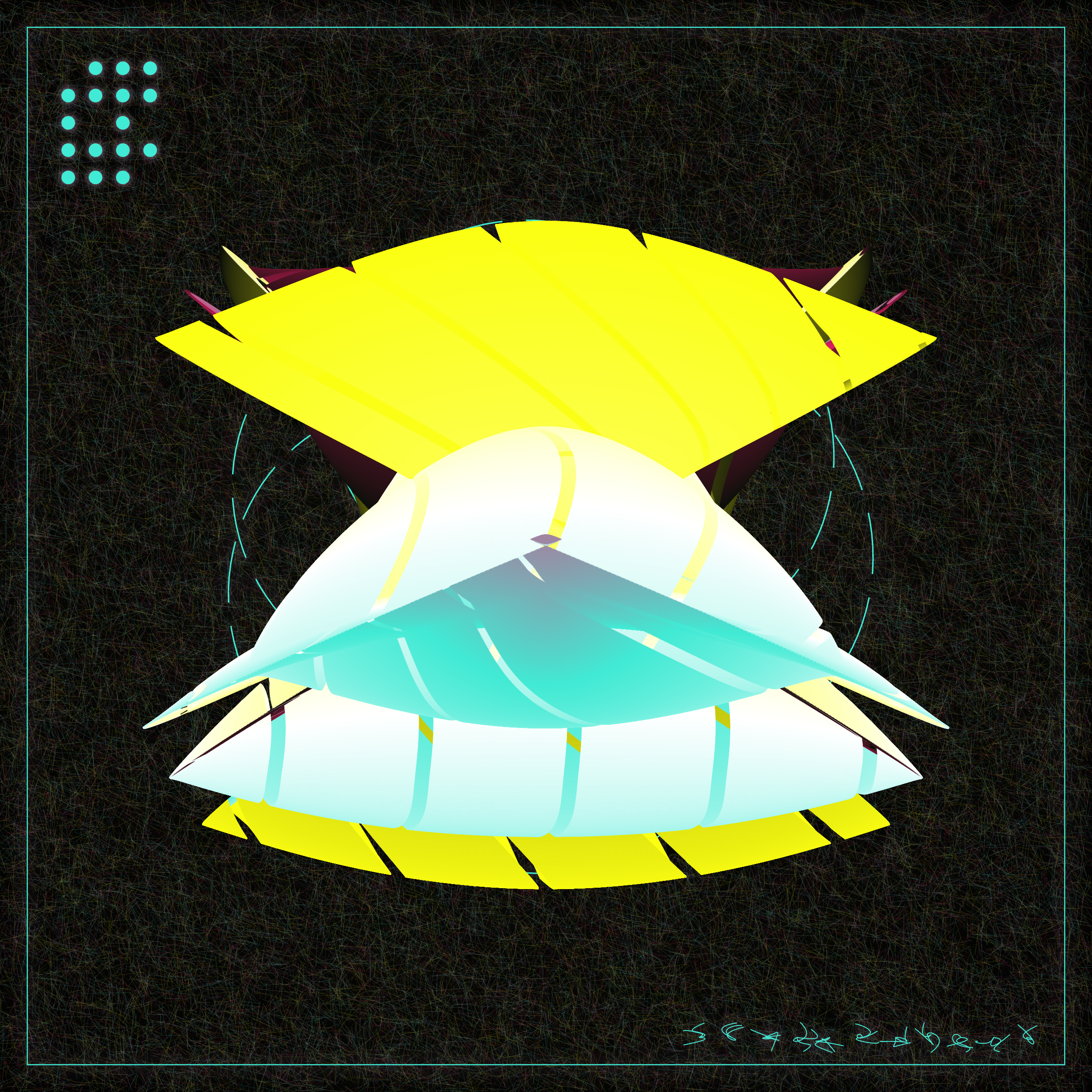 Art Blocks - Art Blocks v2 - Alien Insects #232 - NFT # 137000232