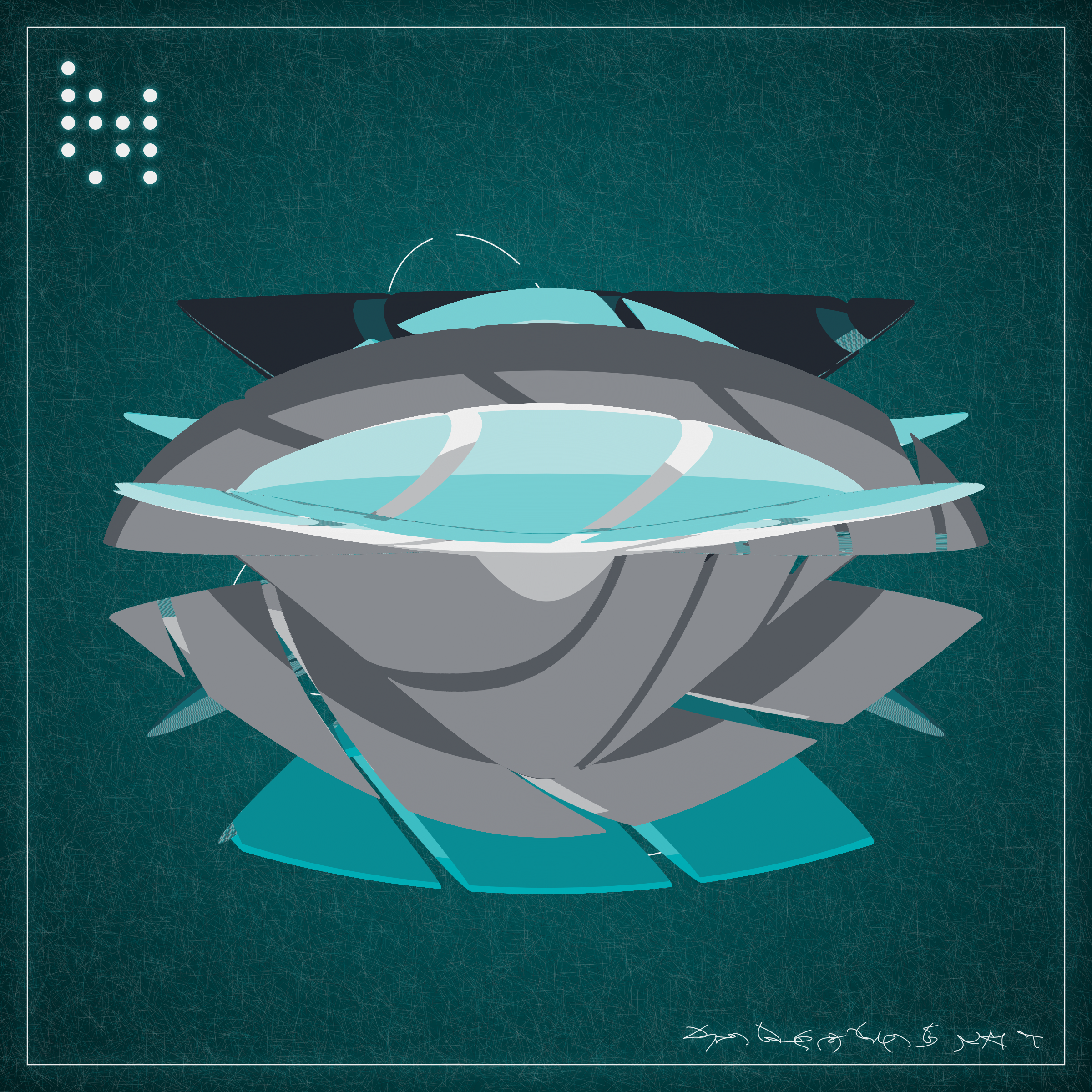 Art Blocks - Art Blocks v2 - Alien Insects #233 - NFT # 137000233