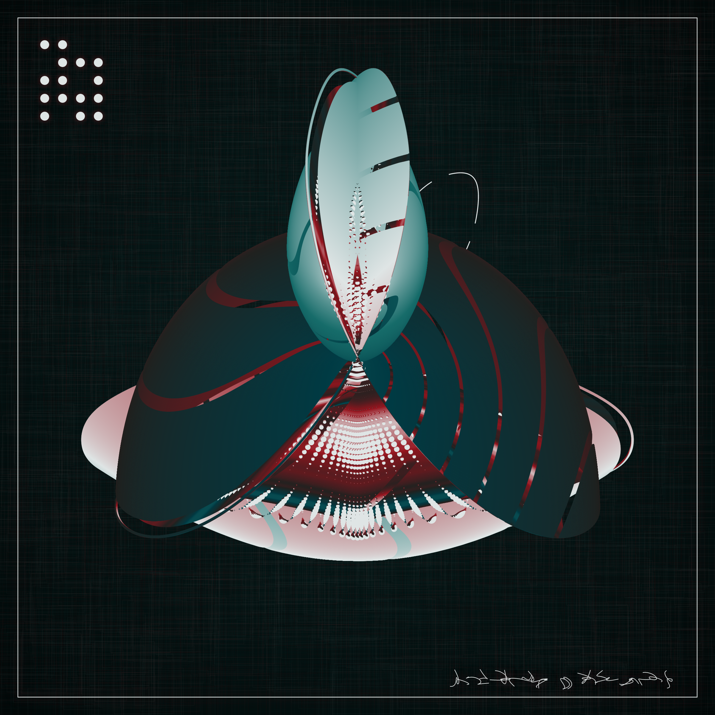 Art Blocks - Art Blocks v2 - Alien Insects #242 - NFT # 137000242