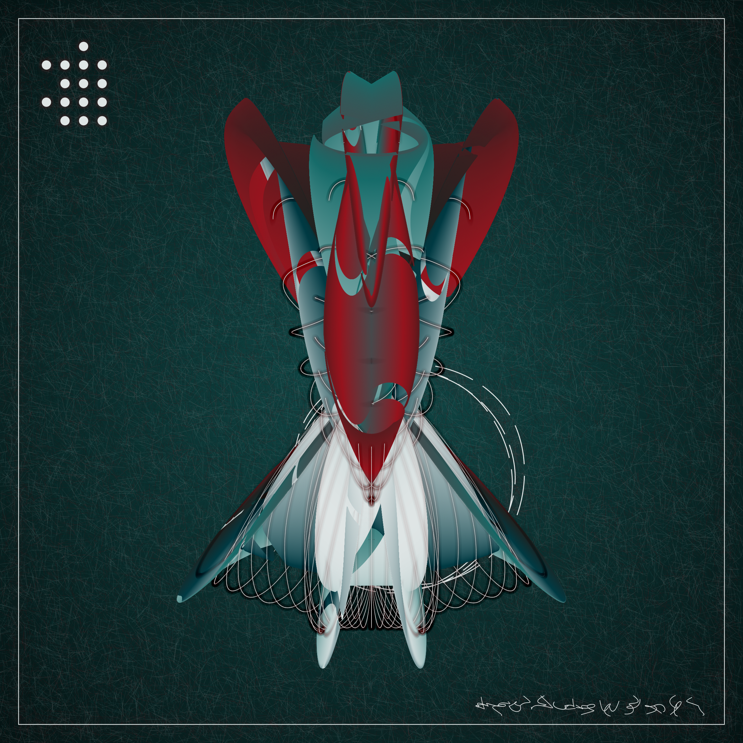 Art Blocks - Art Blocks v2 - Alien Insects #244 - NFT # 137000244