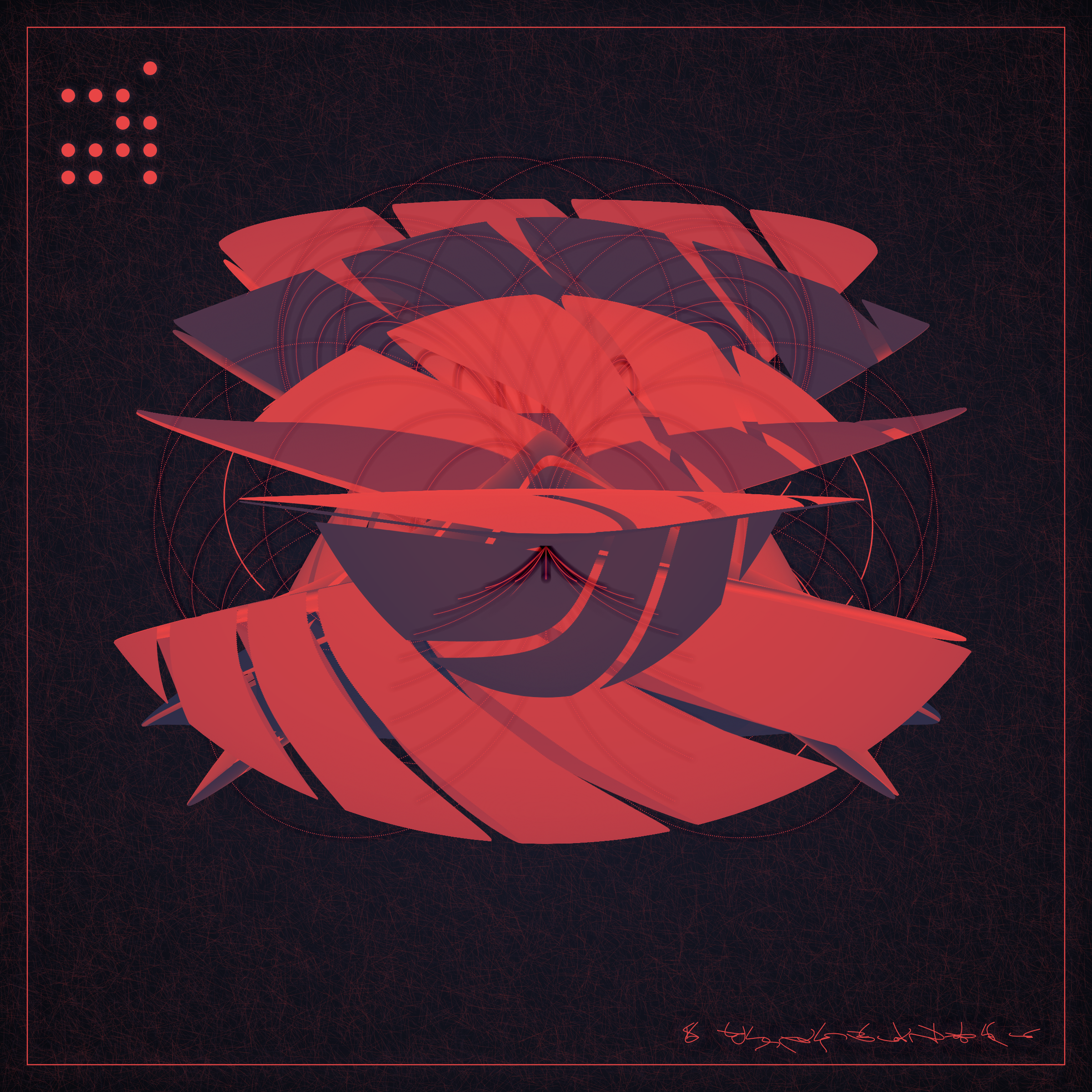 Art Blocks - Art Blocks v2 - Alien Insects #248 - NFT # 137000248