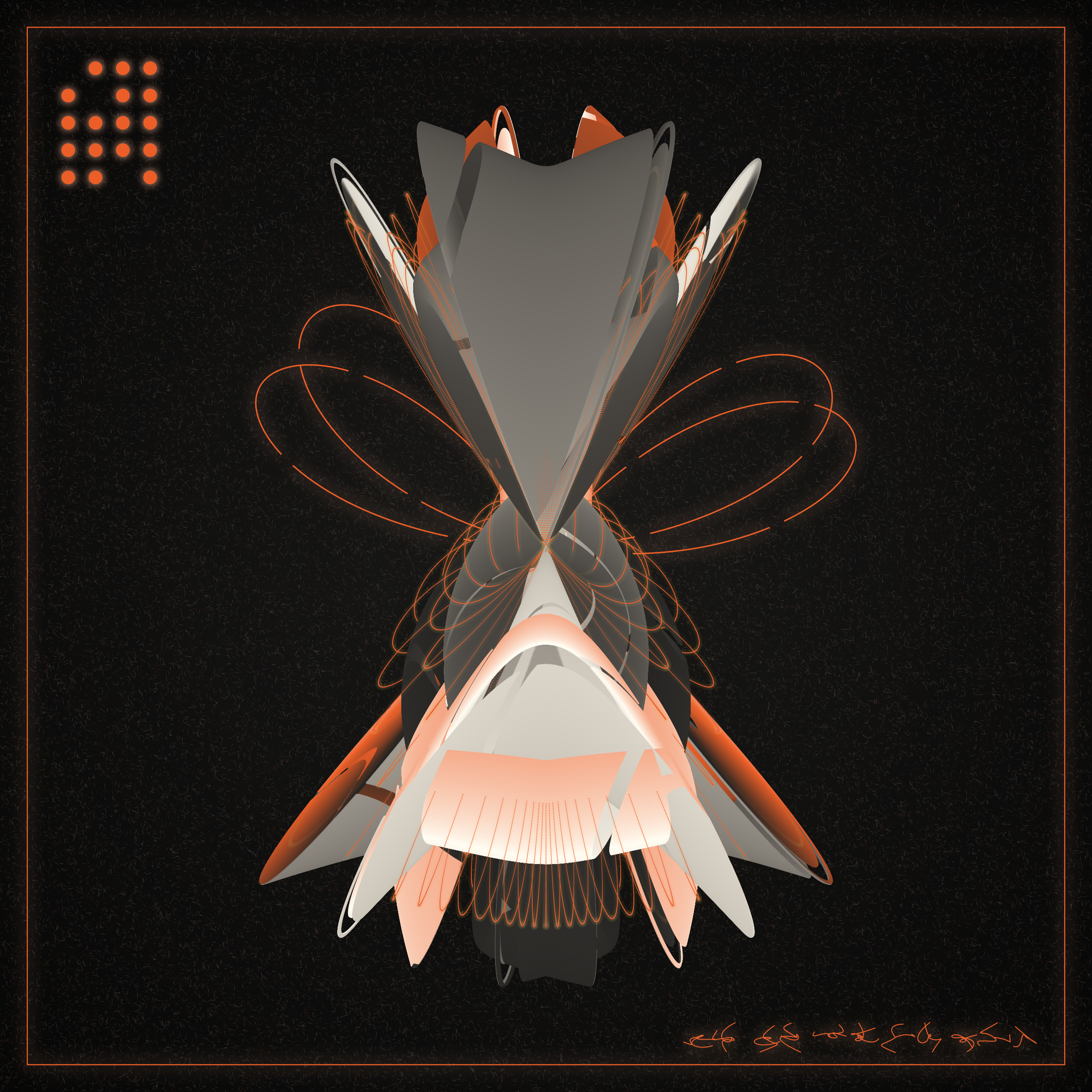 Art Blocks - Art Blocks v2 - Alien Insects #250 - NFT # 137000250