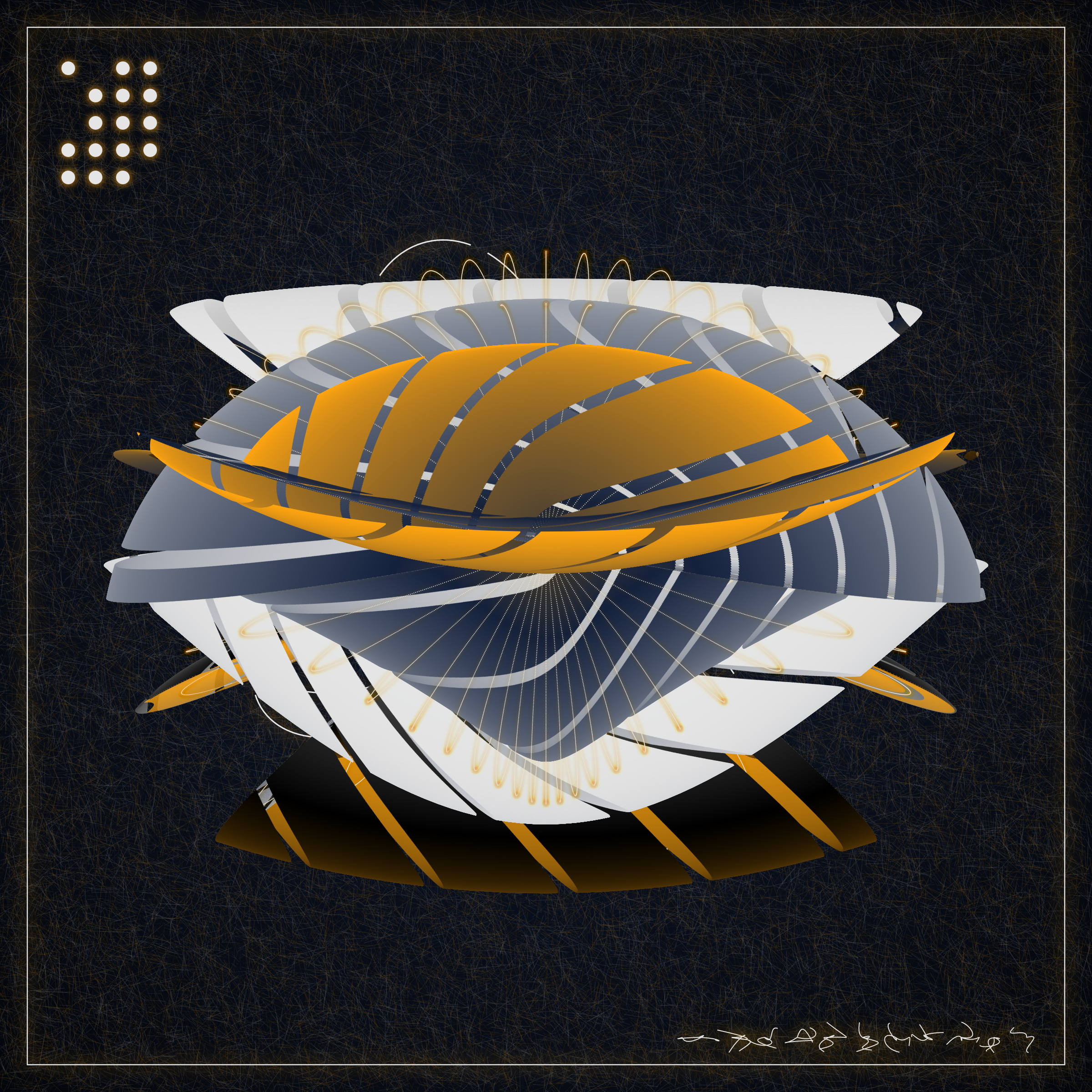 Art Blocks - Art Blocks v2 - Alien Insects #251 - NFT # 137000251