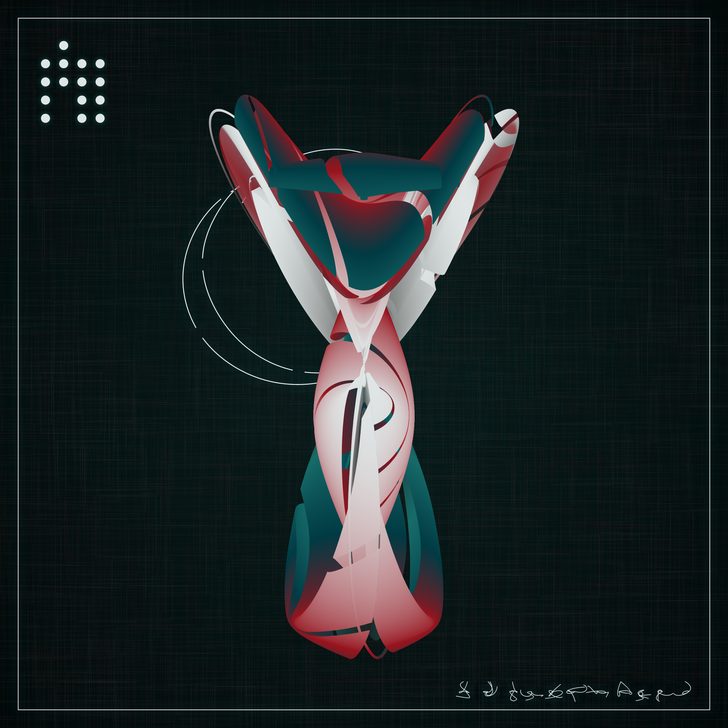 Art Blocks - Art Blocks v2 - Alien Insects #255 - NFT # 137000255