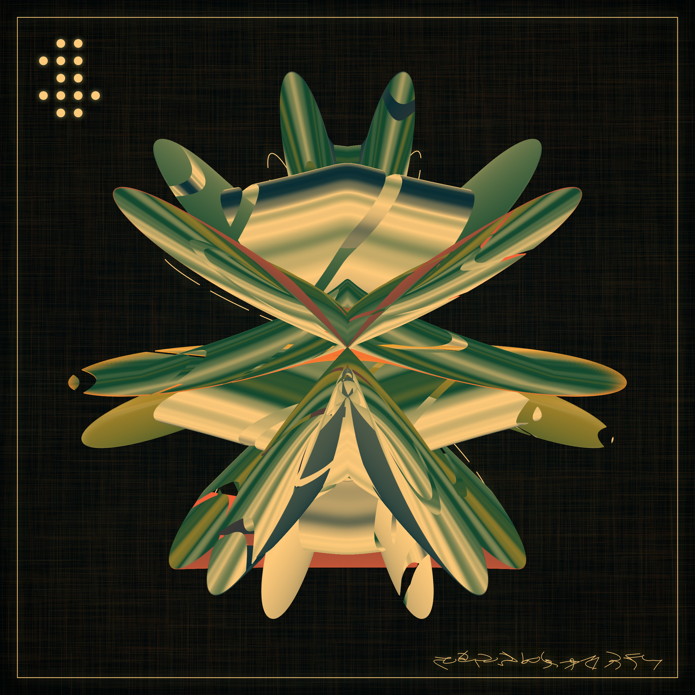 Art Blocks - Art Blocks v2 - Alien Insects #256 - NFT # 137000256