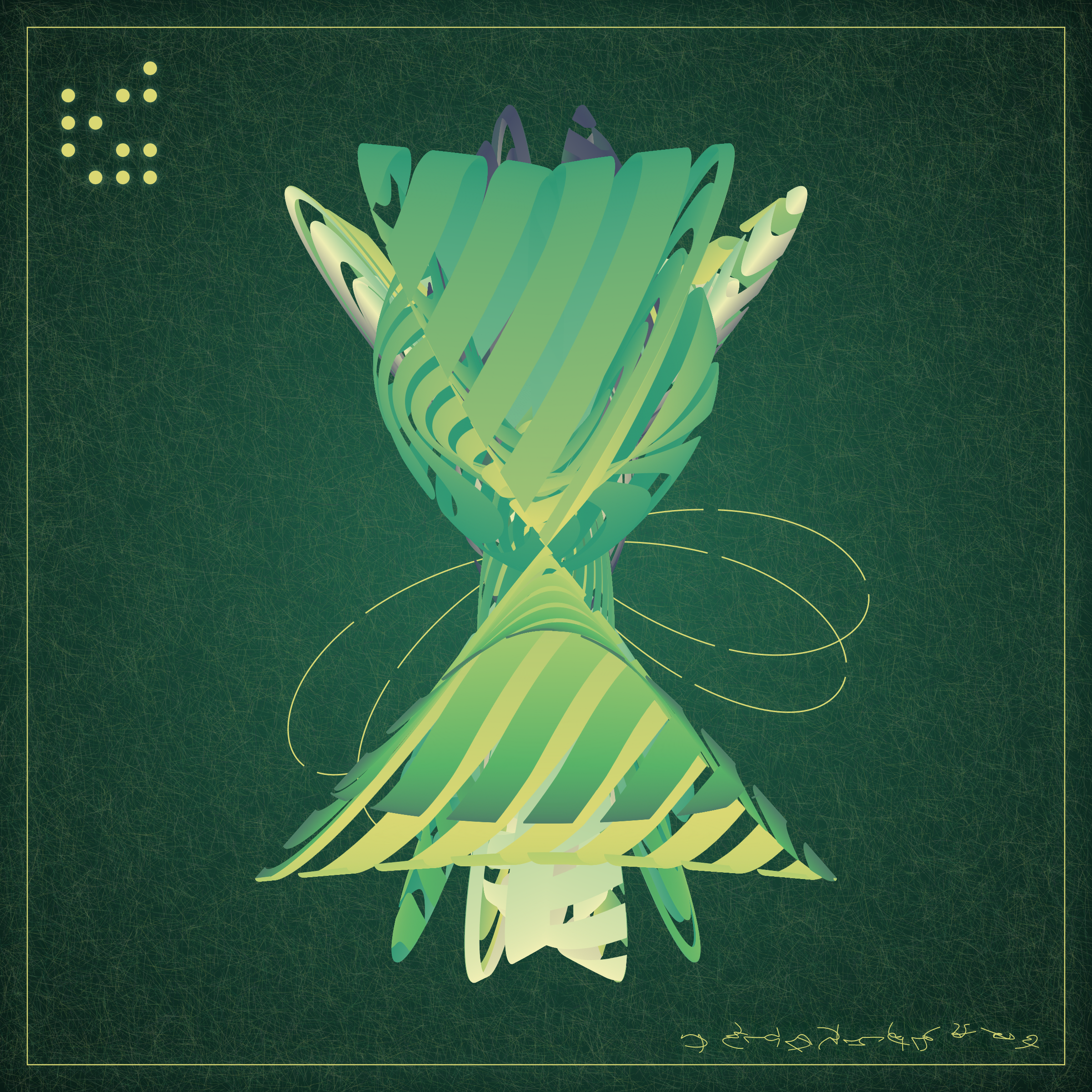 Art Blocks - Art Blocks v2 - Alien Insects #257 - NFT # 137000257