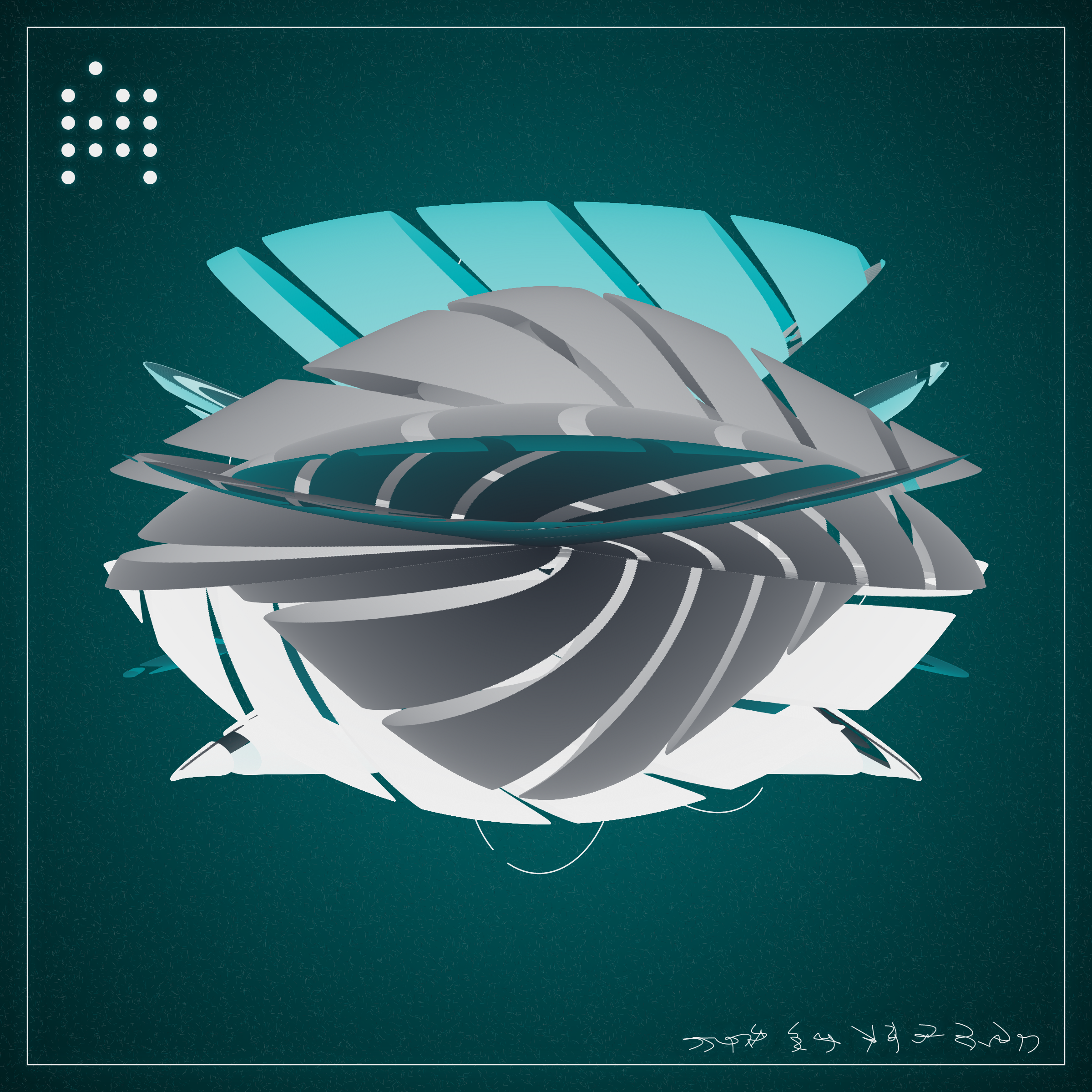 Art Blocks - Art Blocks v2 - Alien Insects #258 - NFT # 137000258